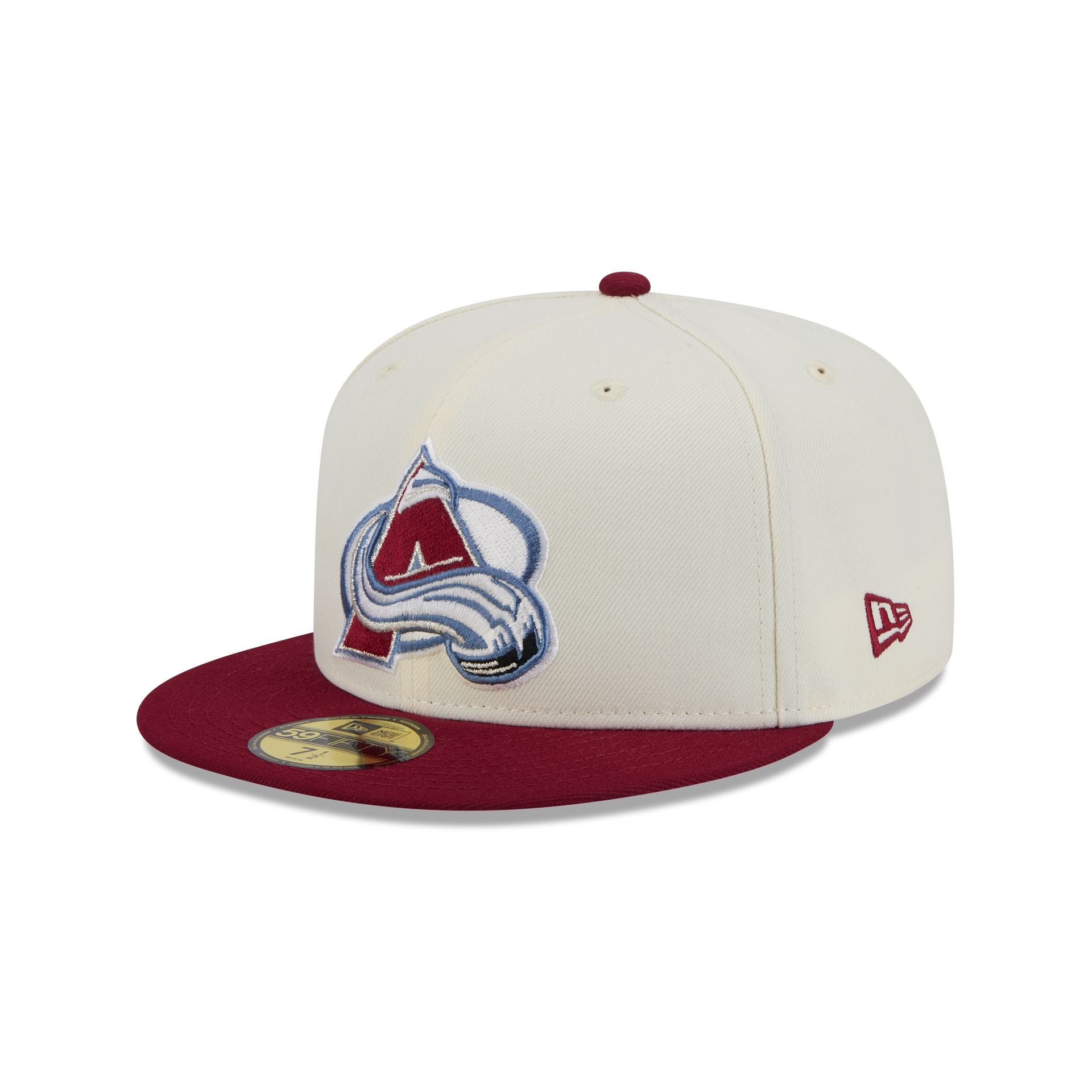 Colorado Avalanche Chrome White 59Fifty Fitted Hat