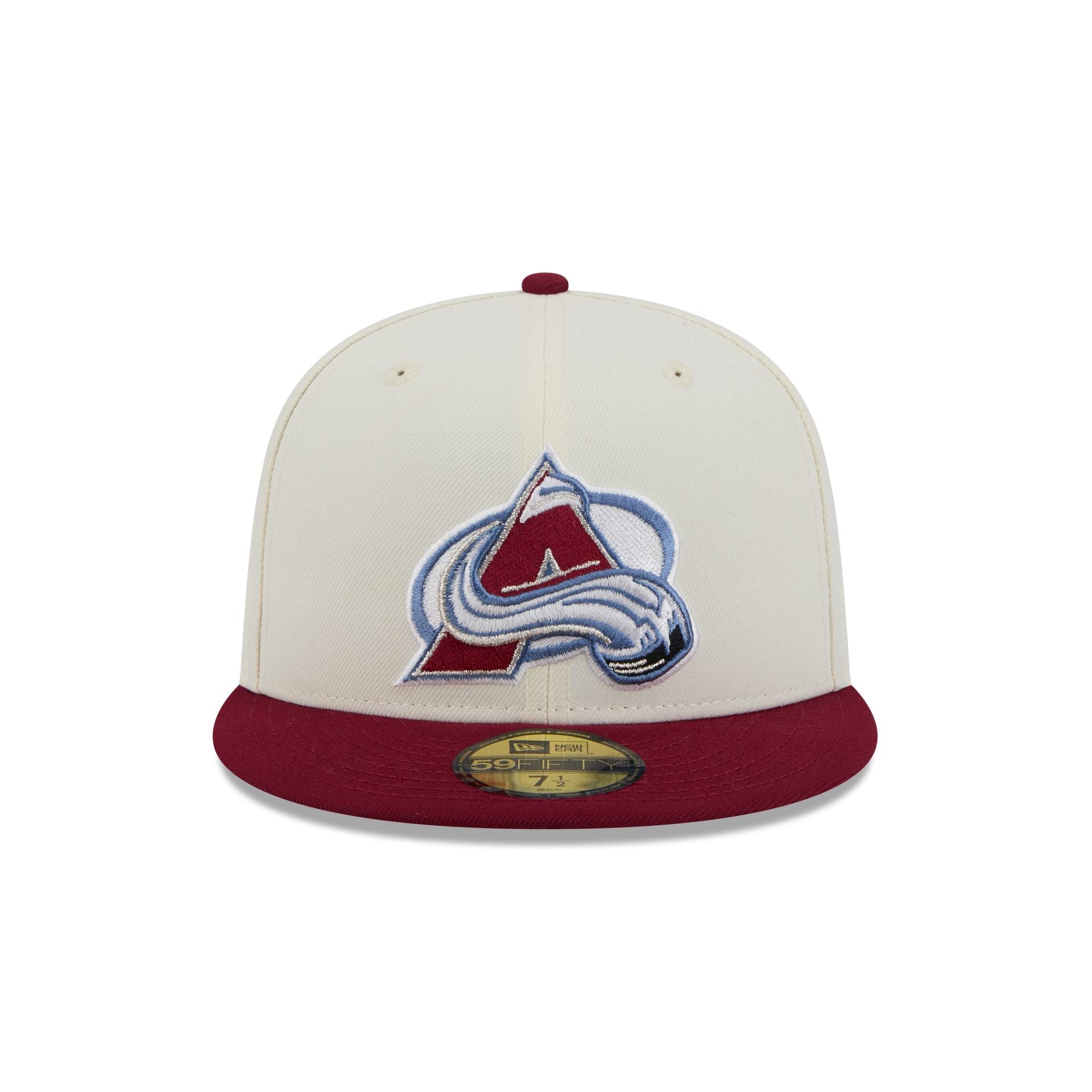 Alternative view of Colorado Avalanche Chrome White 59Fifty Fitted Hat