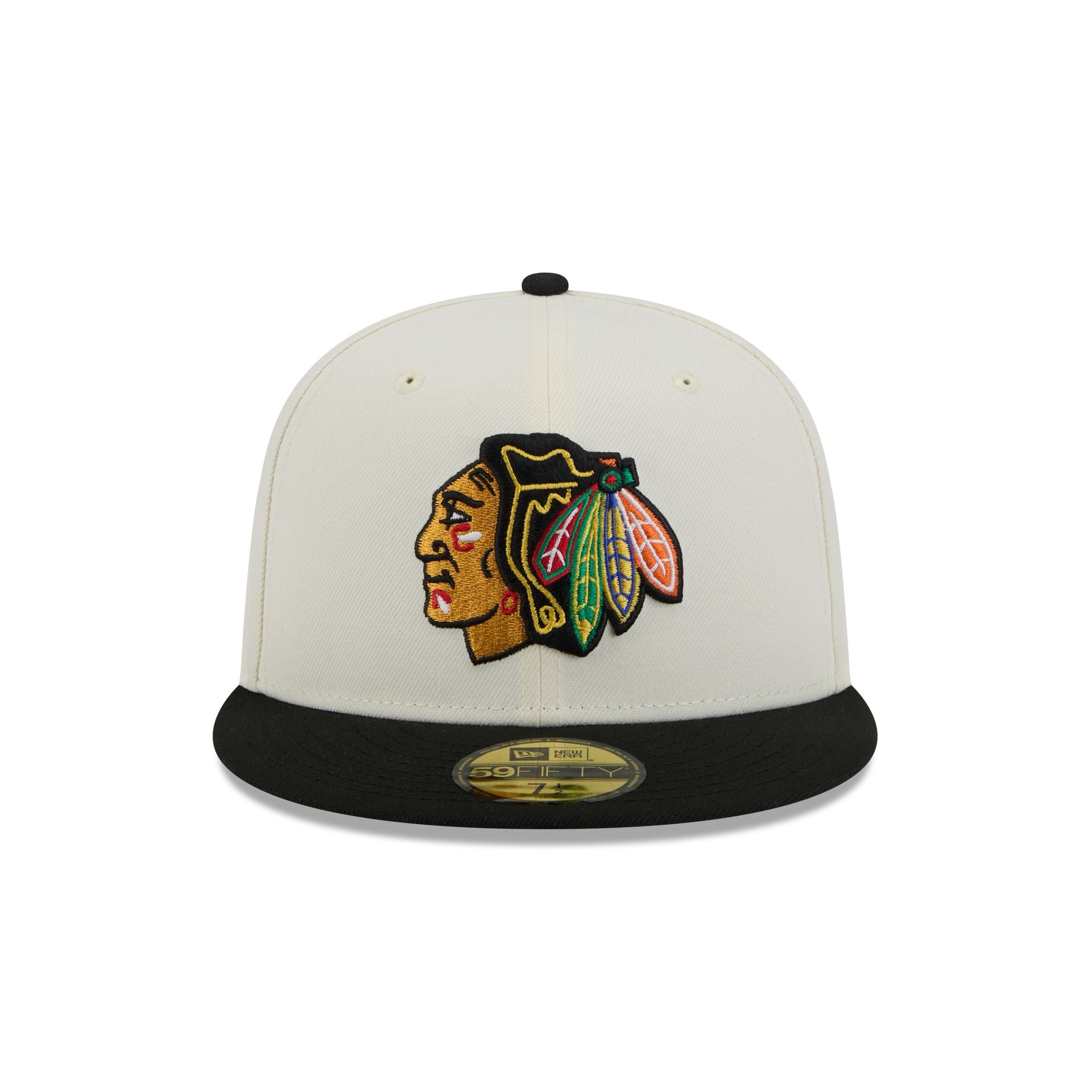 Alternative view of Chicago Blackhawks Chrome White 59Fifty Fitted Hat