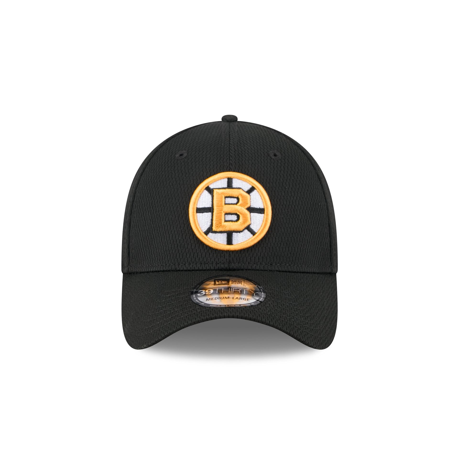 Alternative view of Boston Bruins Black 39Thirty Stretch Fit Hat
