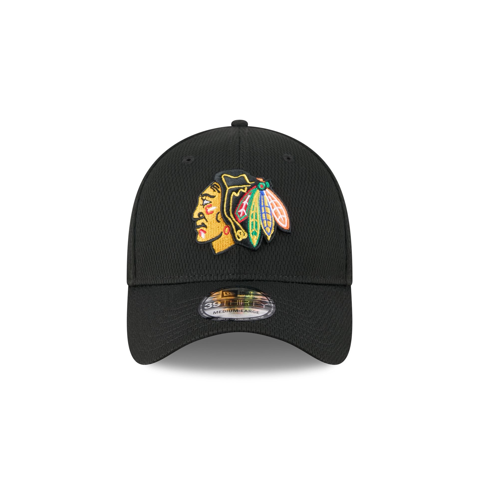 Alternative view of Chicago Blackhawks Red 39Thirty Stretch Fit Hat