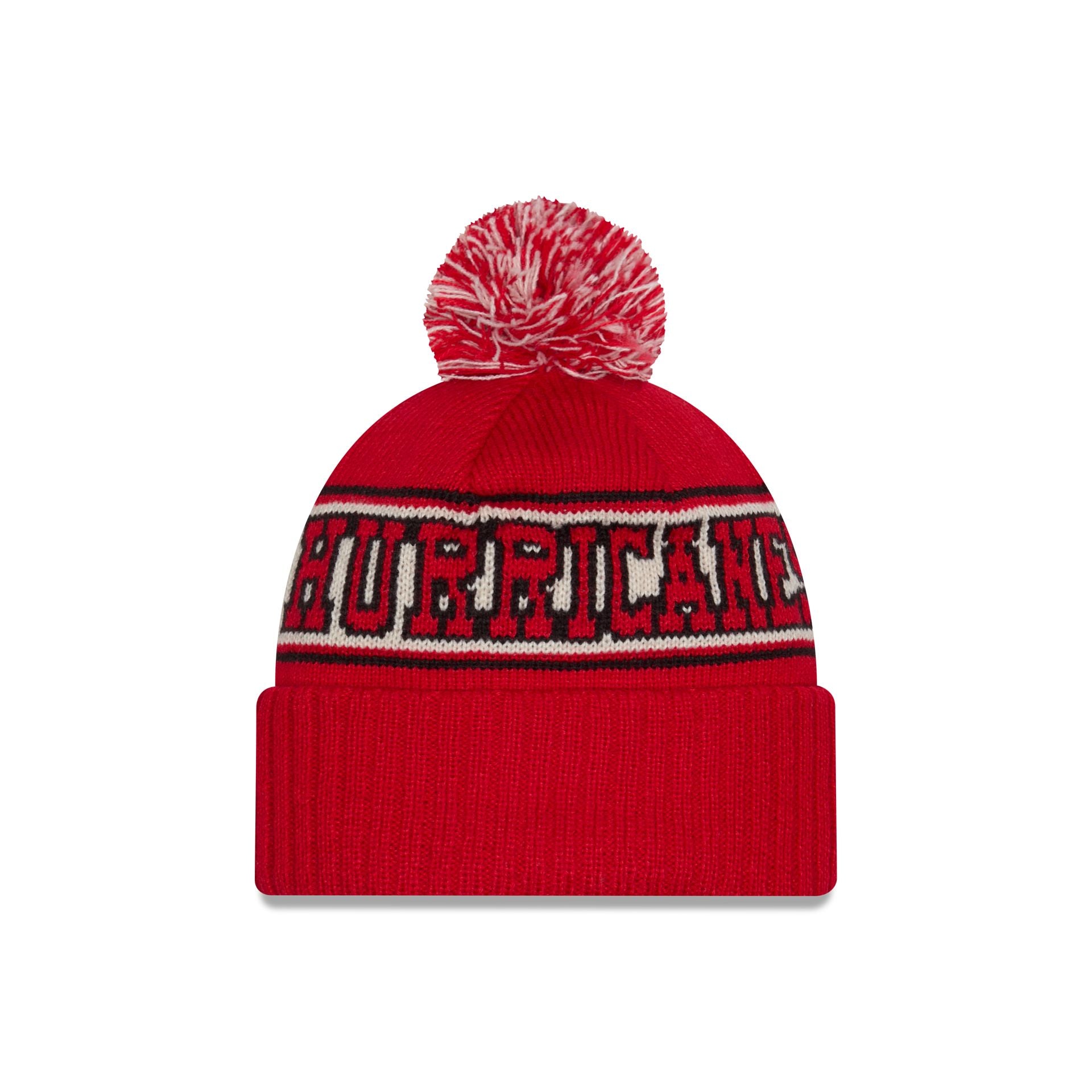 Alternative view of Carolina Hurricanes Retro Pom Knit Hat