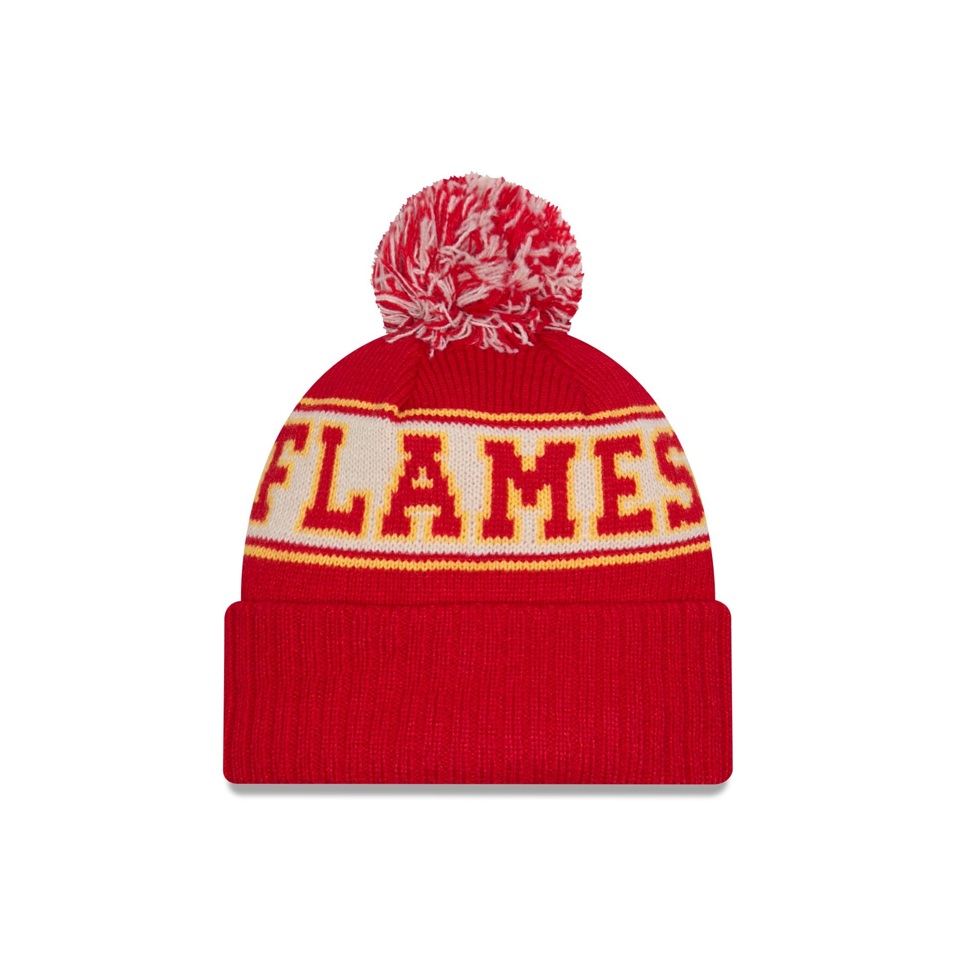 Alternative view of Calgary Flames Retro Pom Knit Hat
