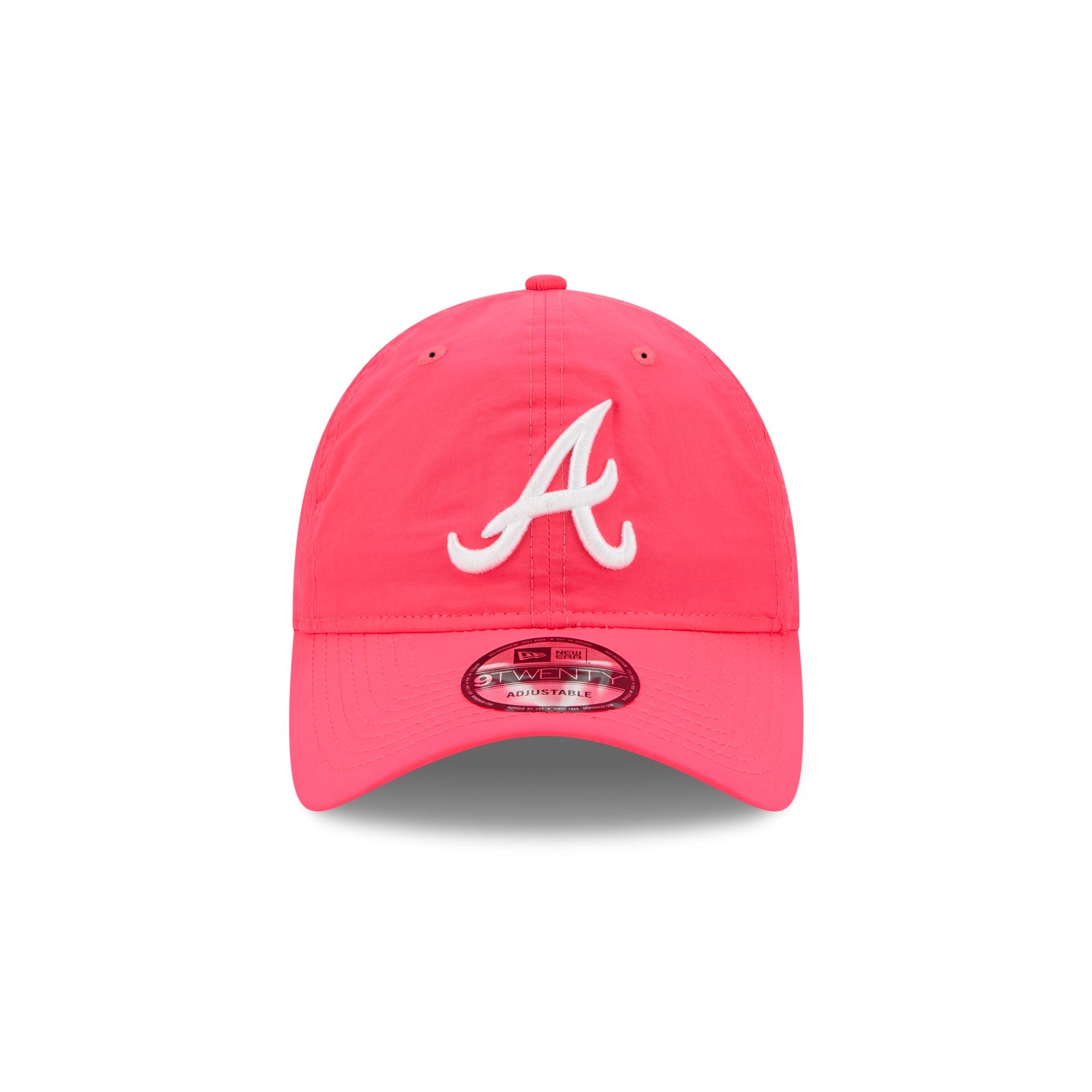Alternative view of Atlanta Braves Everyday Nylon Pink 9Twenty Adjustable Hat