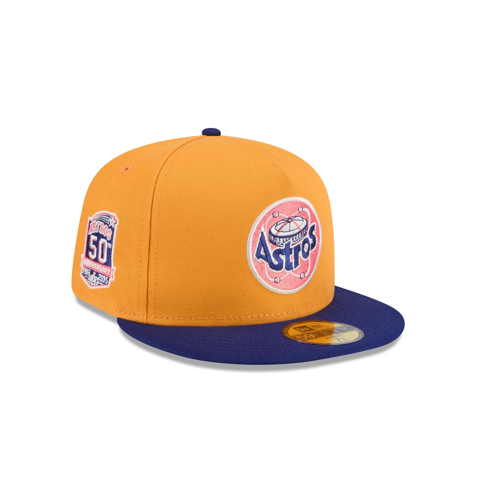 Houston Astros Gold 59Fifty A-Frame Fitted Hat