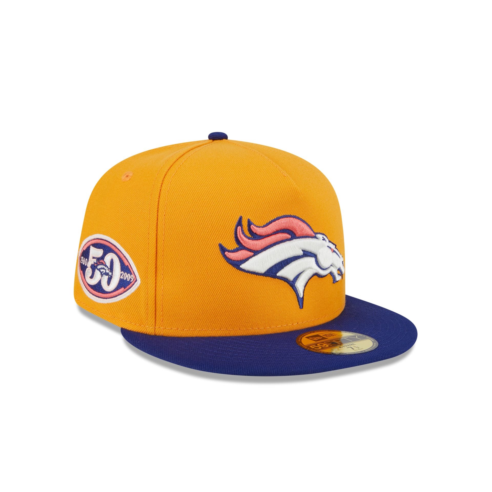 Denver Broncos Gold 59Fifty A-Frame Fitted Hat