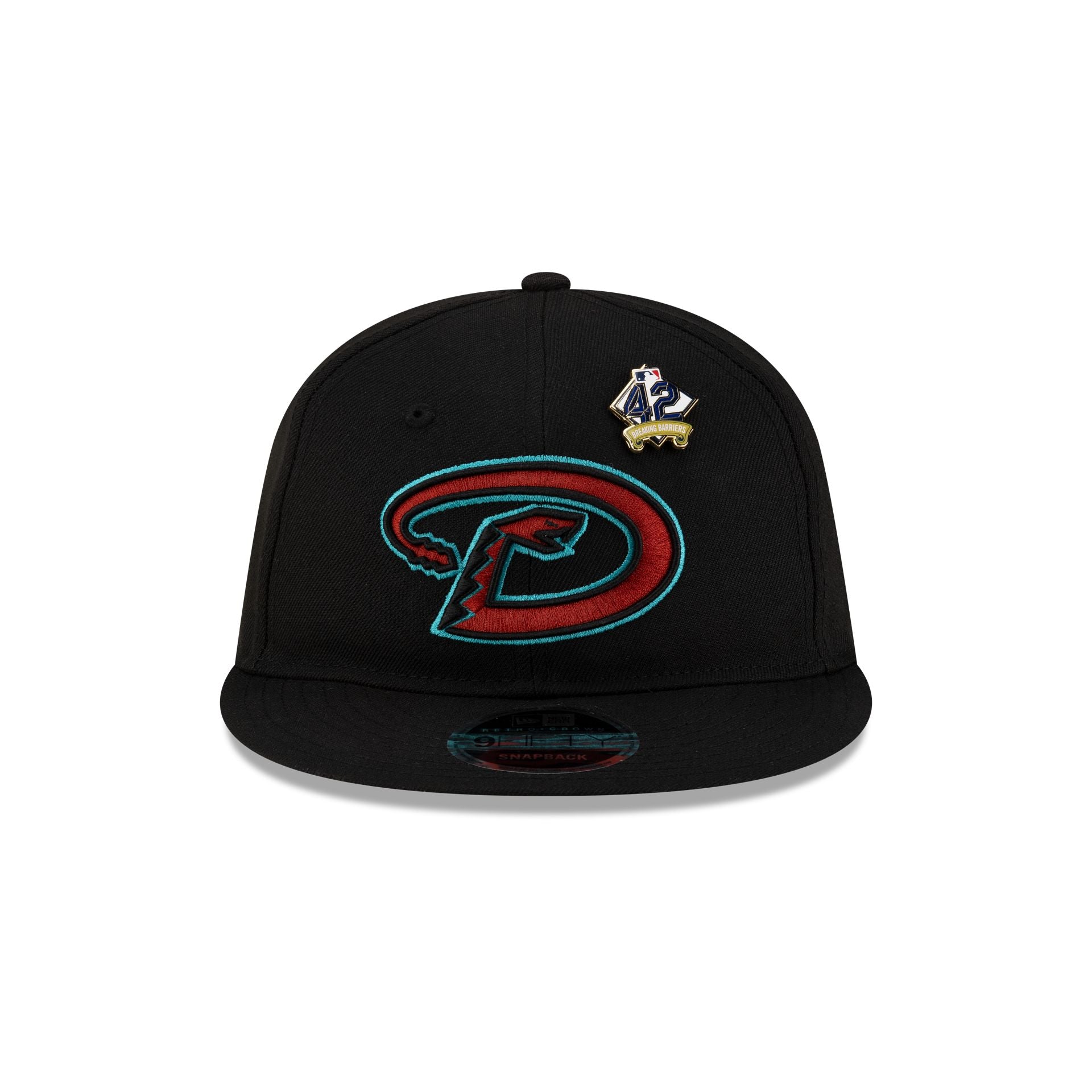 Alternative view of Arizona Diamondbacks Jackie Robinson Day 2025 Retro Crown 9Fifty Snapback Hat