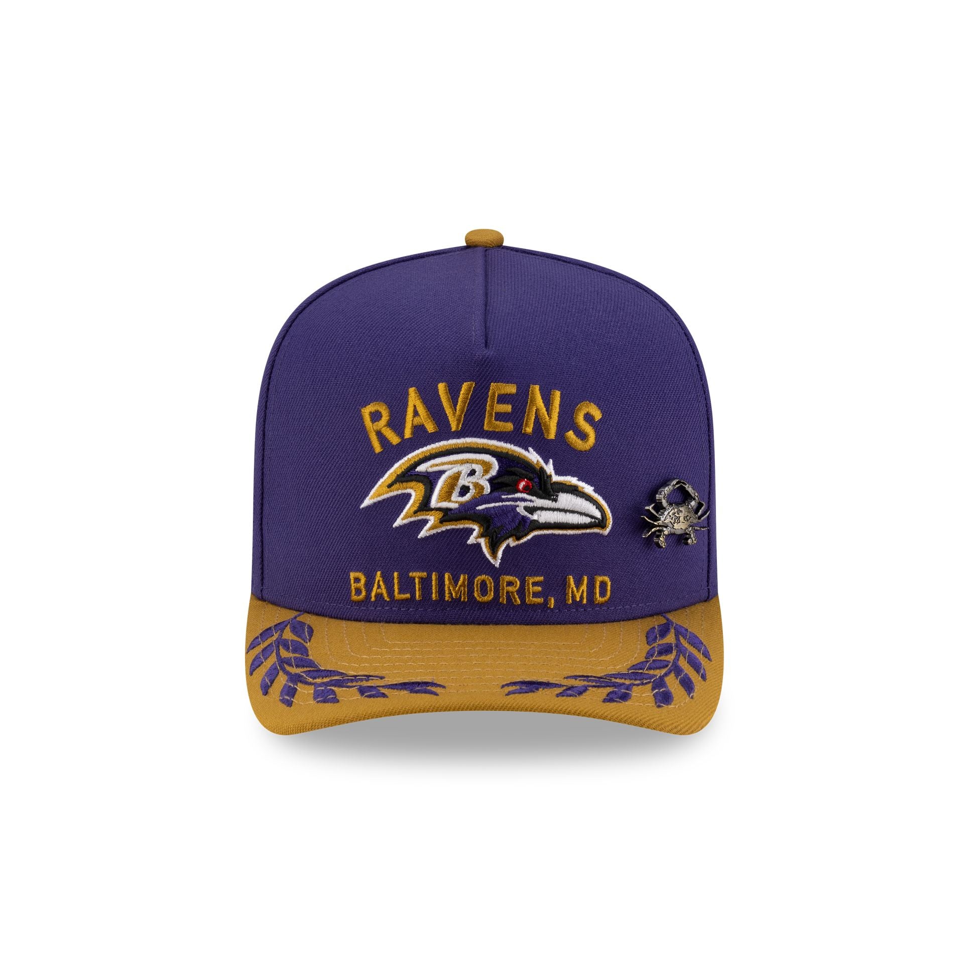 Alternative view of Baltimore Ravens 2025 Draft 59Fifty A-Frame Fitted Hat