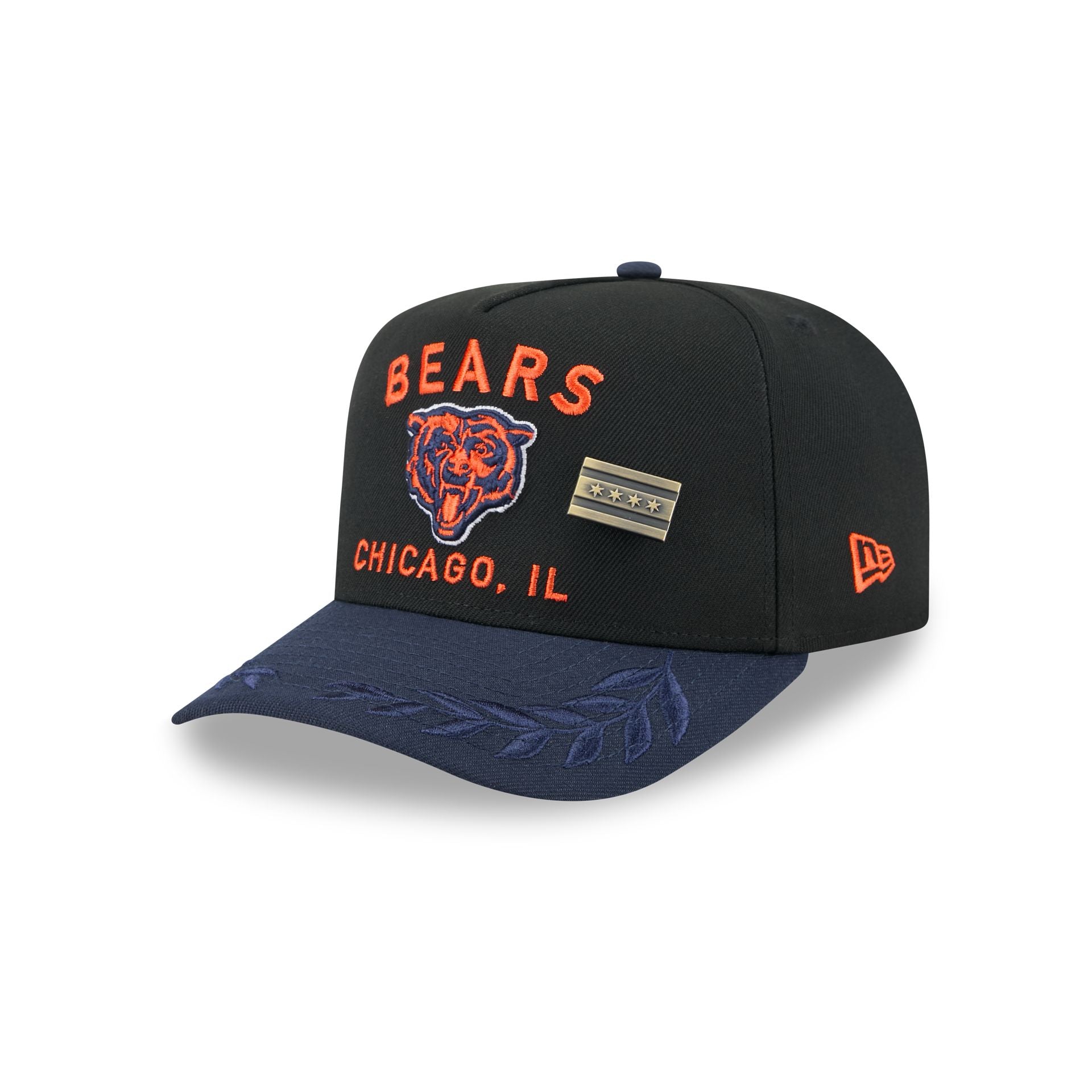 Chicago Bears 2025 Draft Black 59Fifty A-Frame Fitted Hat