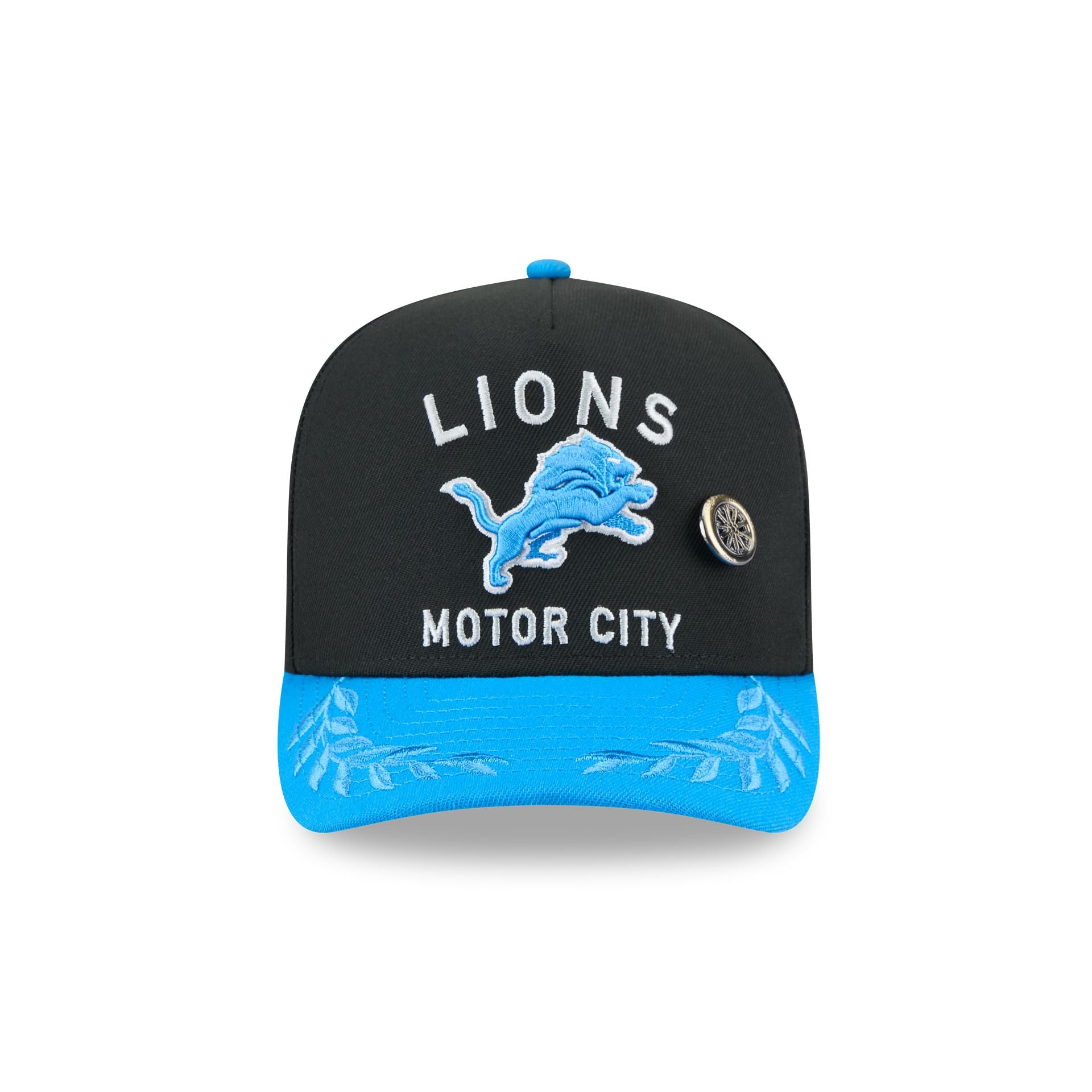 Alternative view of Detroit Lions 2025 Draft Black 59Fifty A-Frame Fitted Hat