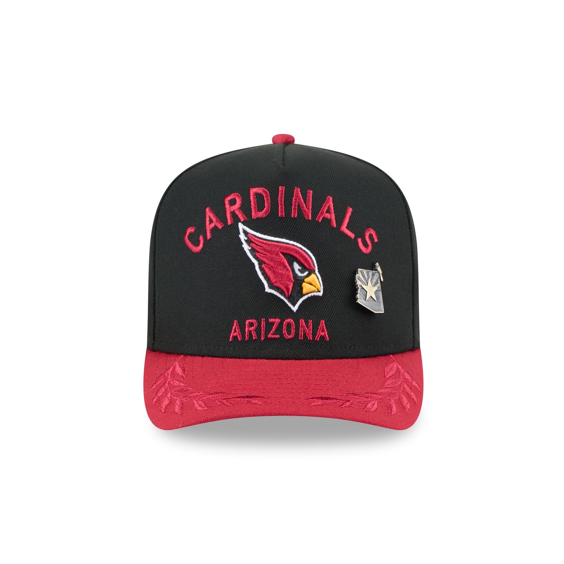 Alternative view of Arizona Cardinals 2025 Draft Black 59Fifty A-Frame Fitted Hat