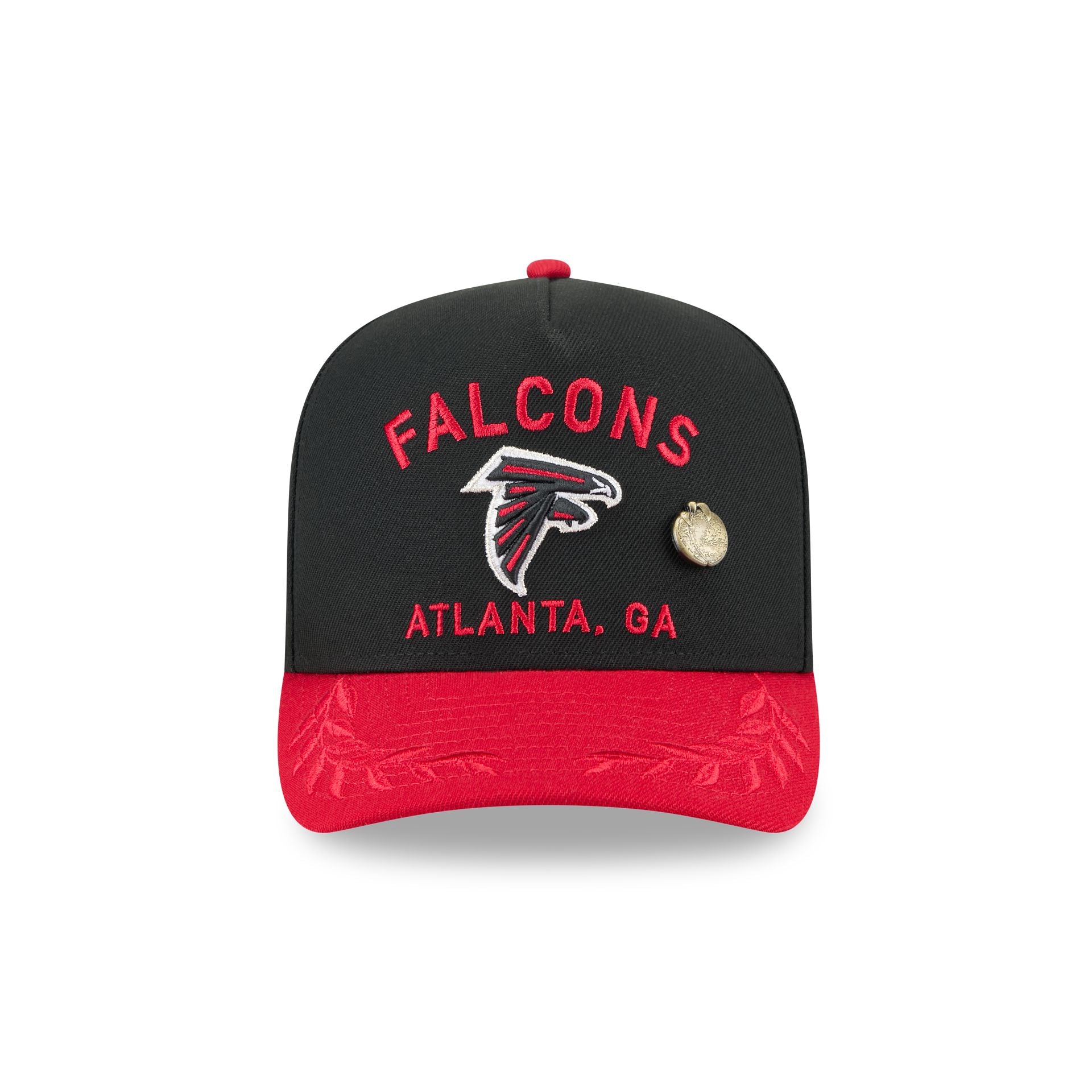 Alternative view of Atlanta Falcons 2025 Draft Black 59Fifty A-Frame Fitted Hat