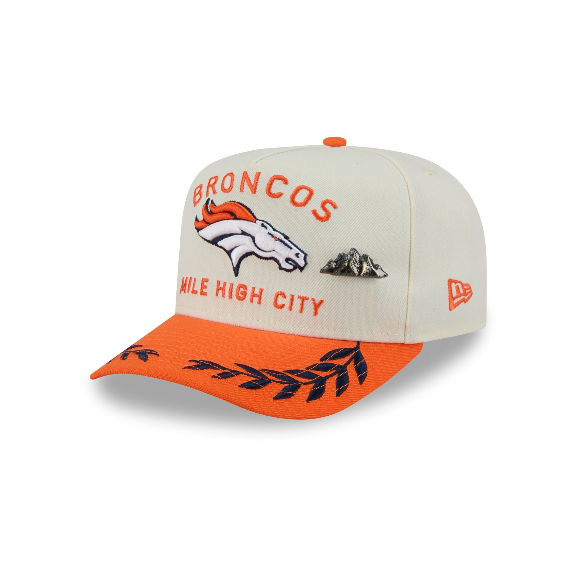 Denver Broncos 2025 Draft Chrome White 59Fifty A-Frame Fitted Hat