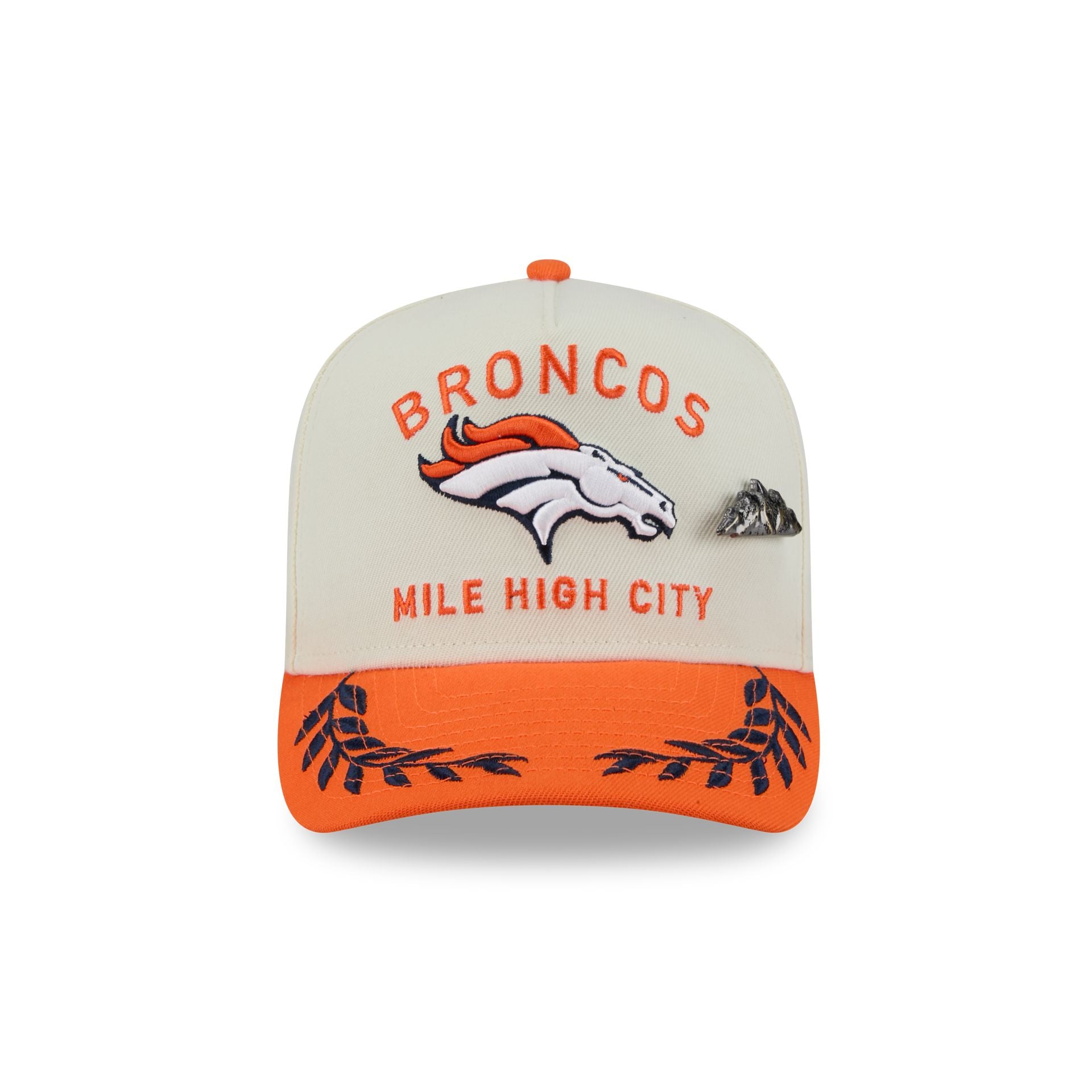 Alternative view of Denver Broncos 2025 Draft Chrome White 59Fifty A-Frame Fitted Hat