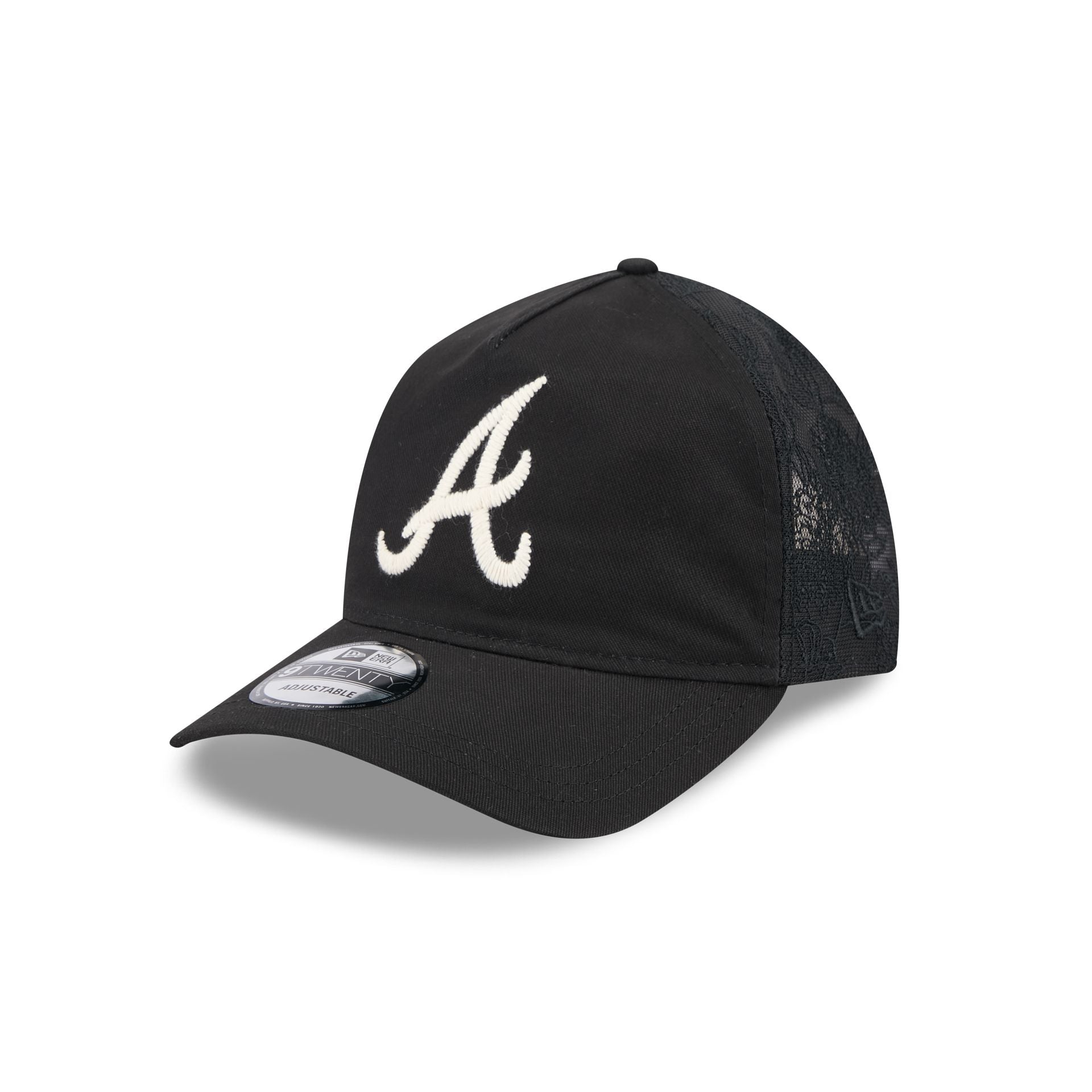 Atlanta Braves Embroidered Mesh 9Twenty A-Frame Adjustable Hat