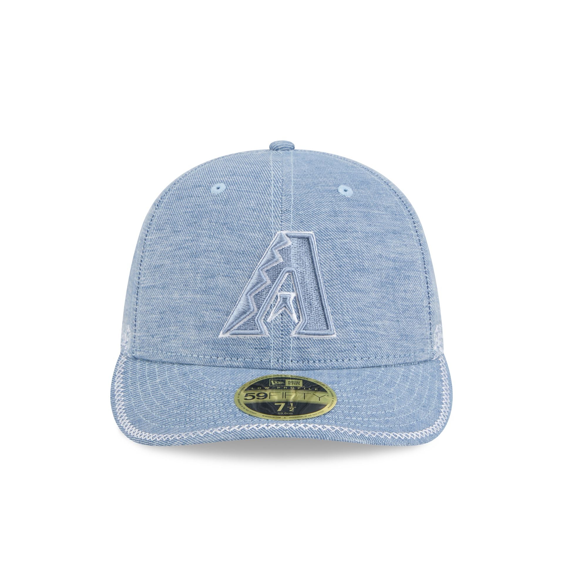 Alternative view of Arizona Diamondbacks Hand Stitched Chambray Low Profile 59Fifty Fitted Hat