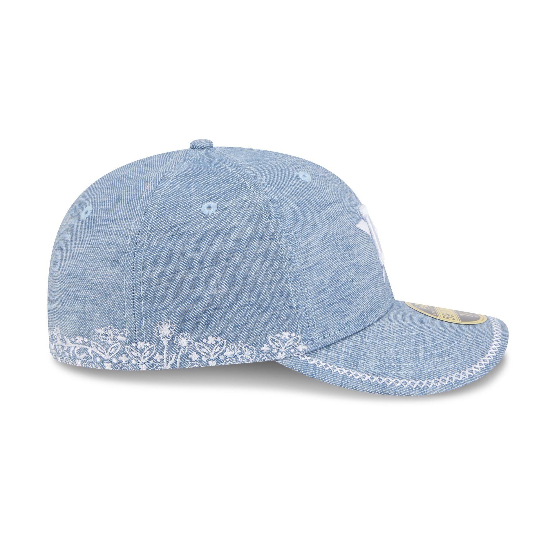 Houston Astros Hand Stitched Chambray Low Profile 59Fifty Fitted Hat - Image 5