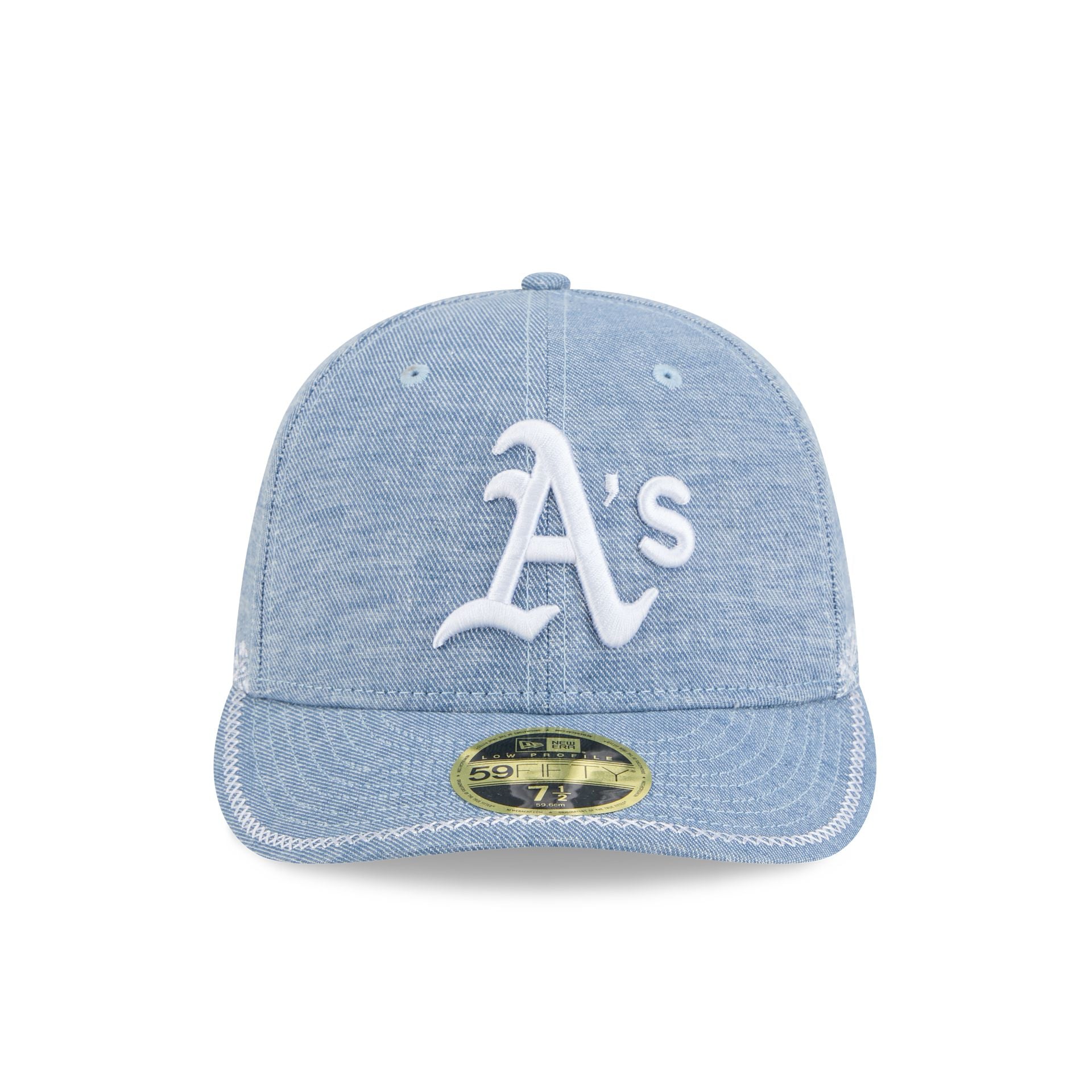 Alternative view of Athletics Hand Stitched Chambray Low Profile 59Fifty Fitted Hat