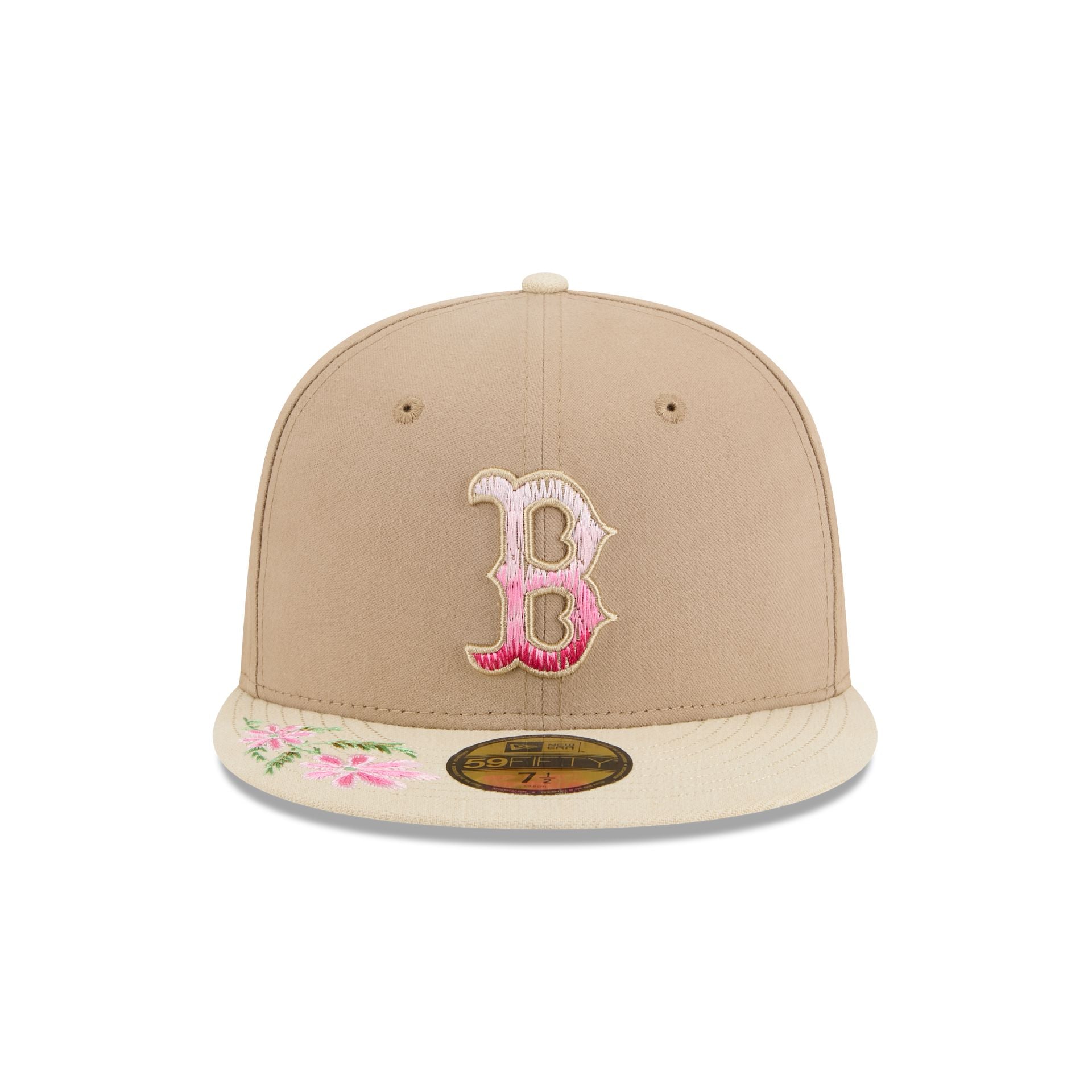 Alternative view of Boston Red Sox Hand Stitched Floral 59Fifty Fitted Hat