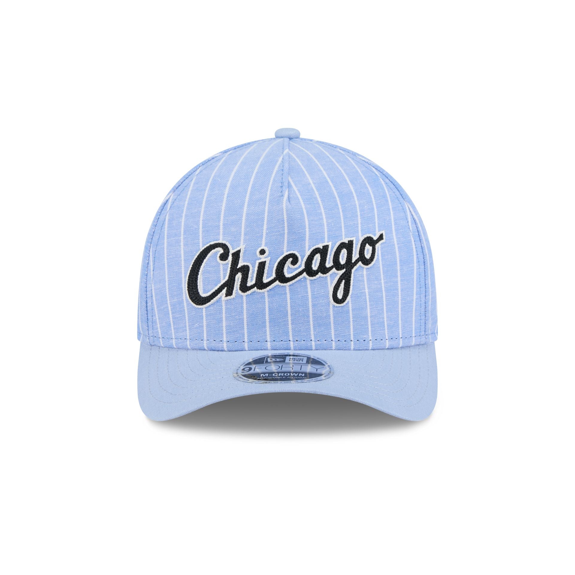 Alternative view of Chicago White Sox Pinstripe Linen 9Forty M-Crown A-Frame Snapback Hat