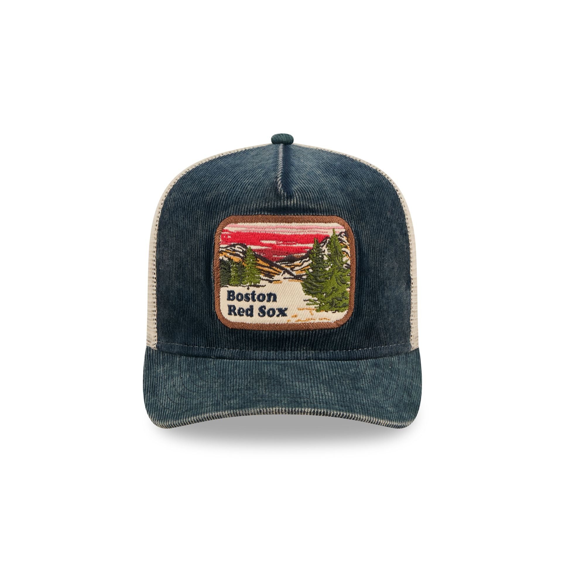 Alternative view of Boston Red Sox Vintage Landscape 9Fifty A-Frame Trucker Hat
