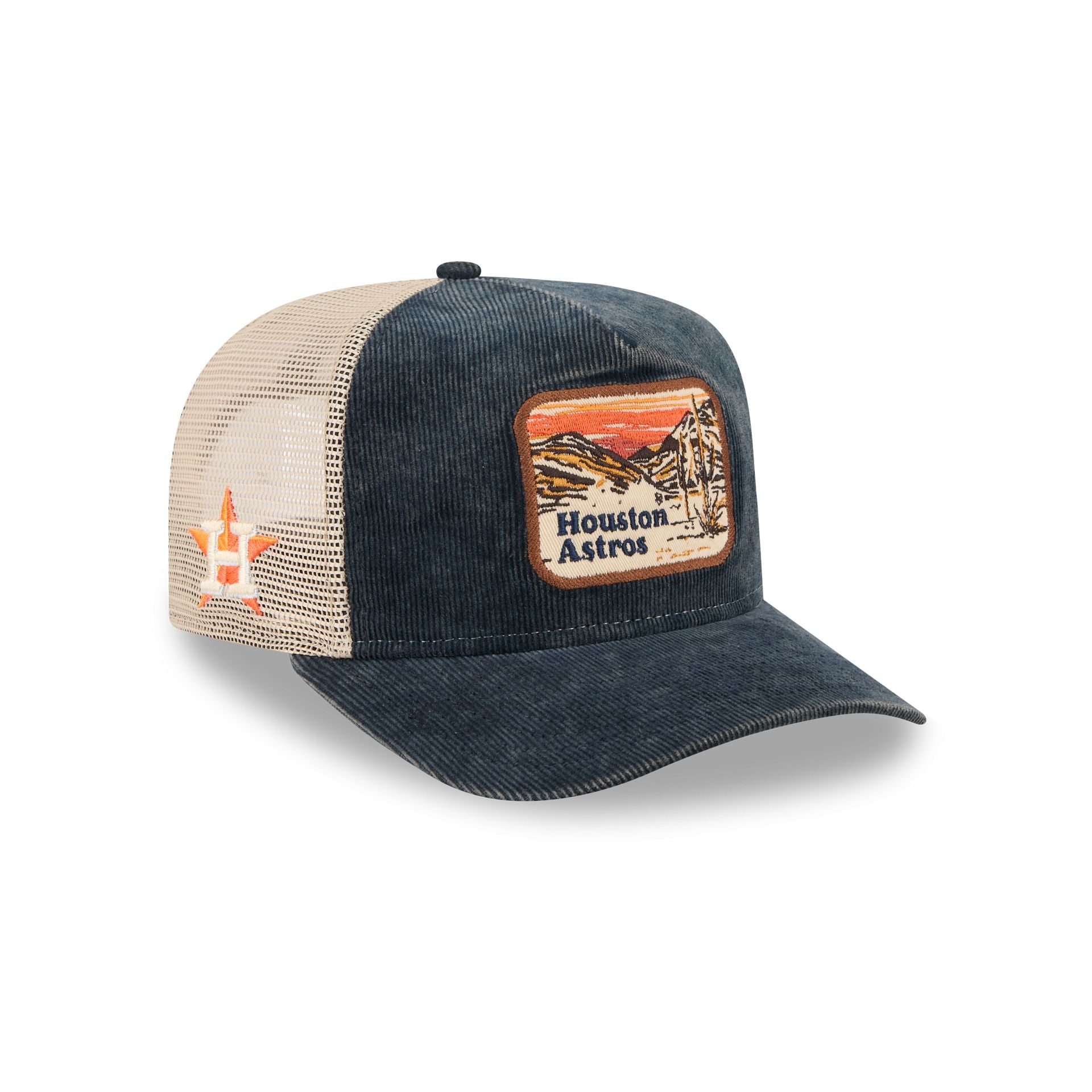 Houston Astros Vintage Landscape 9Fifty A-Frame Trucker Hat