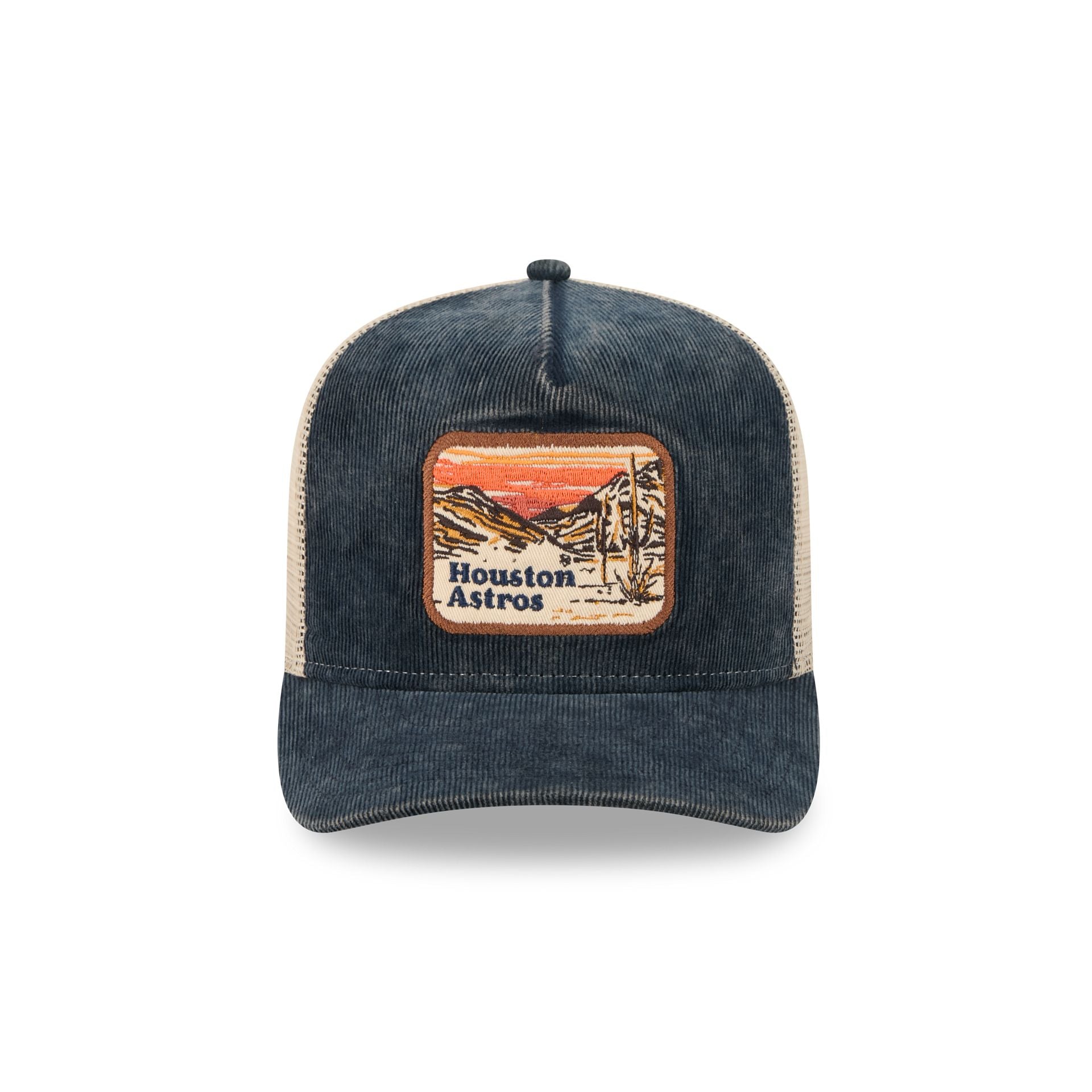 Alternative view of Houston Astros Vintage Landscape 9Fifty A-Frame Trucker Hat