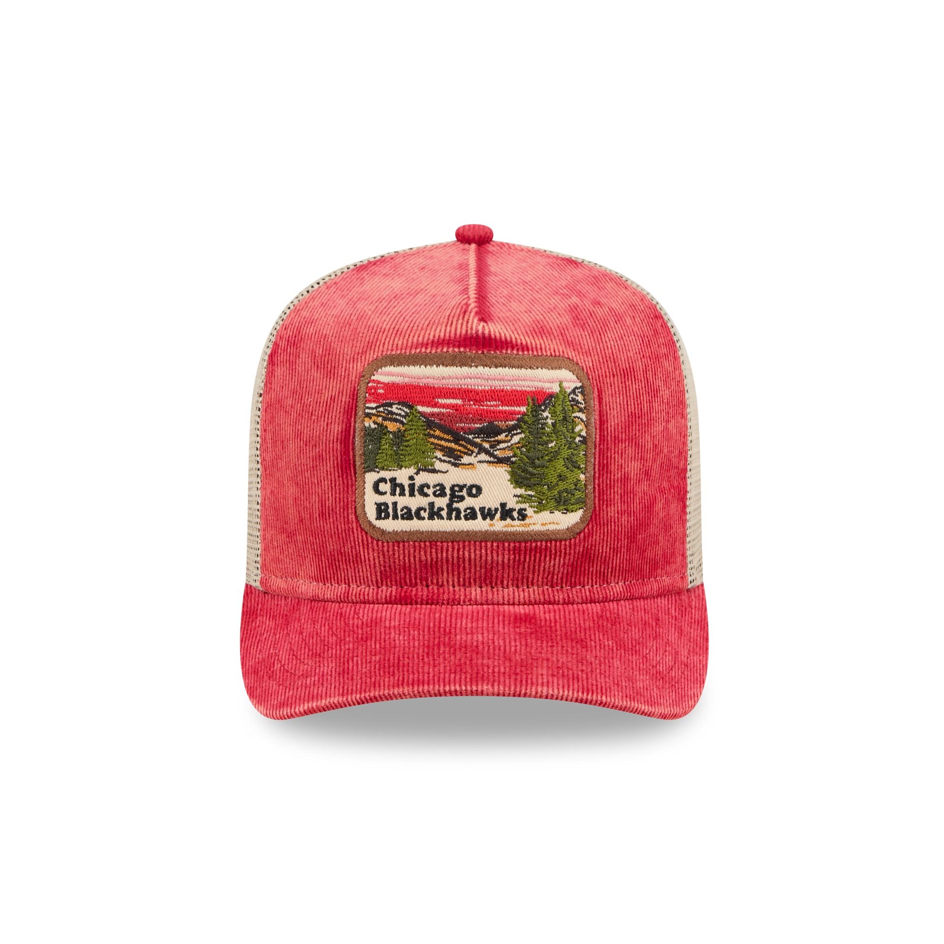 Alternative view of Chicago Blackhawks Vintage Landscape 9Fifty A-Frame Trucker Hat