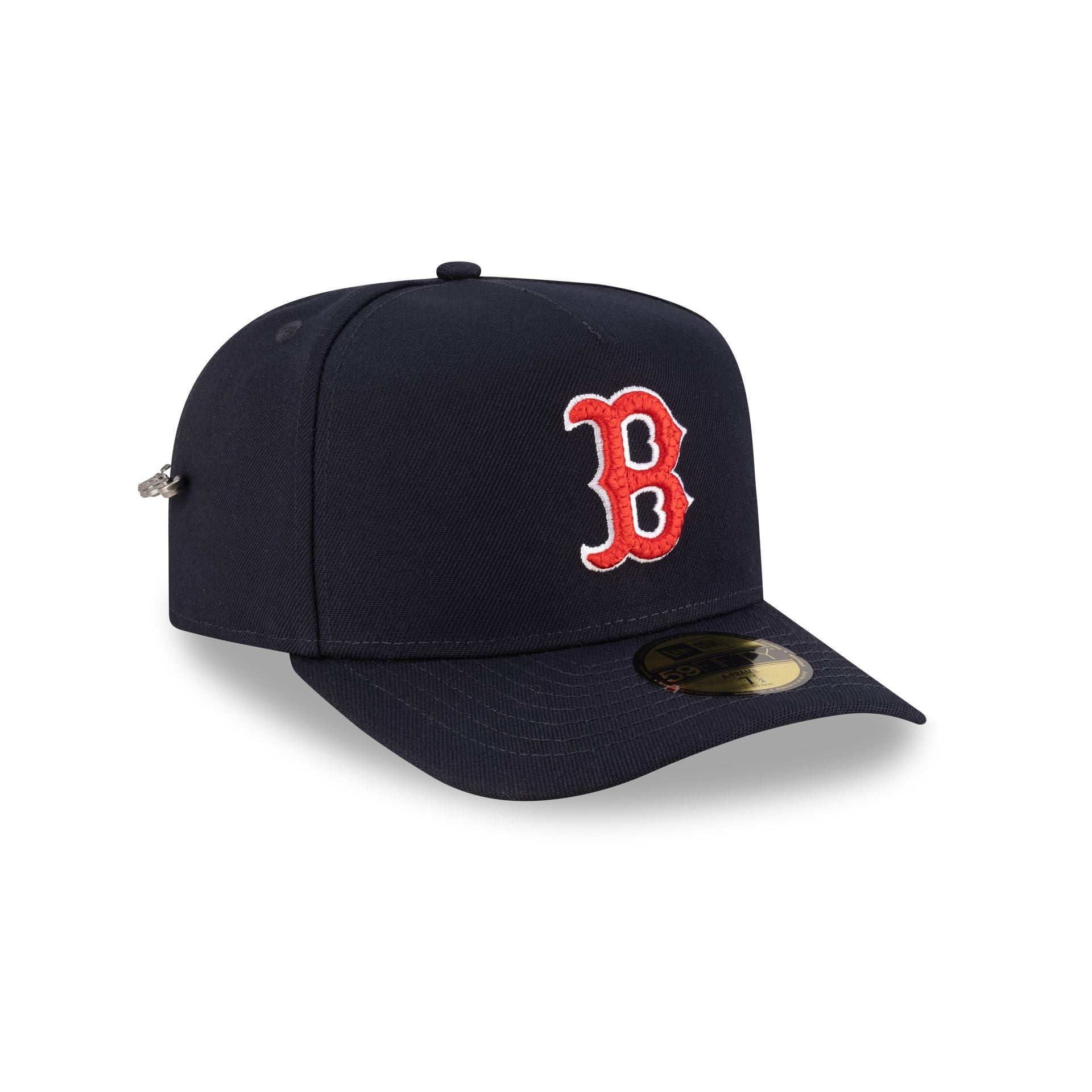 Boston Red Sox Script Safety Pin 59Fifty A-Frame Fitted Hat