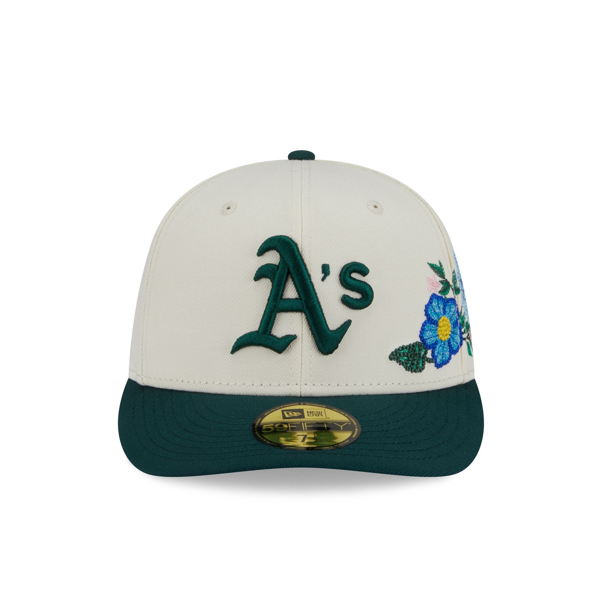 Alternative view of Athletics Tonal Florals White 59Fifty Fitted Hat