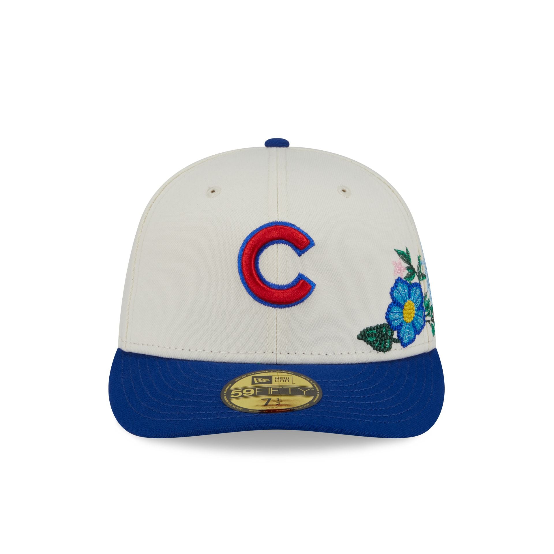 Alternative view of Chicago Cubs Tonal Florals White 59Fifty Fitted Hat