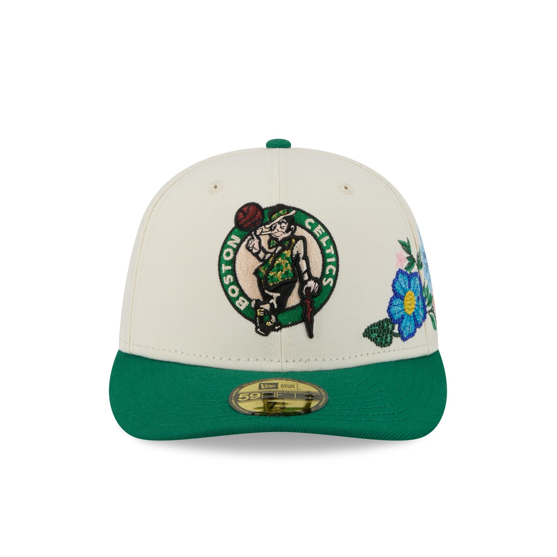 Alternative view of Boston Celtics Tonal Florals White 59Fifty Fitted Hat