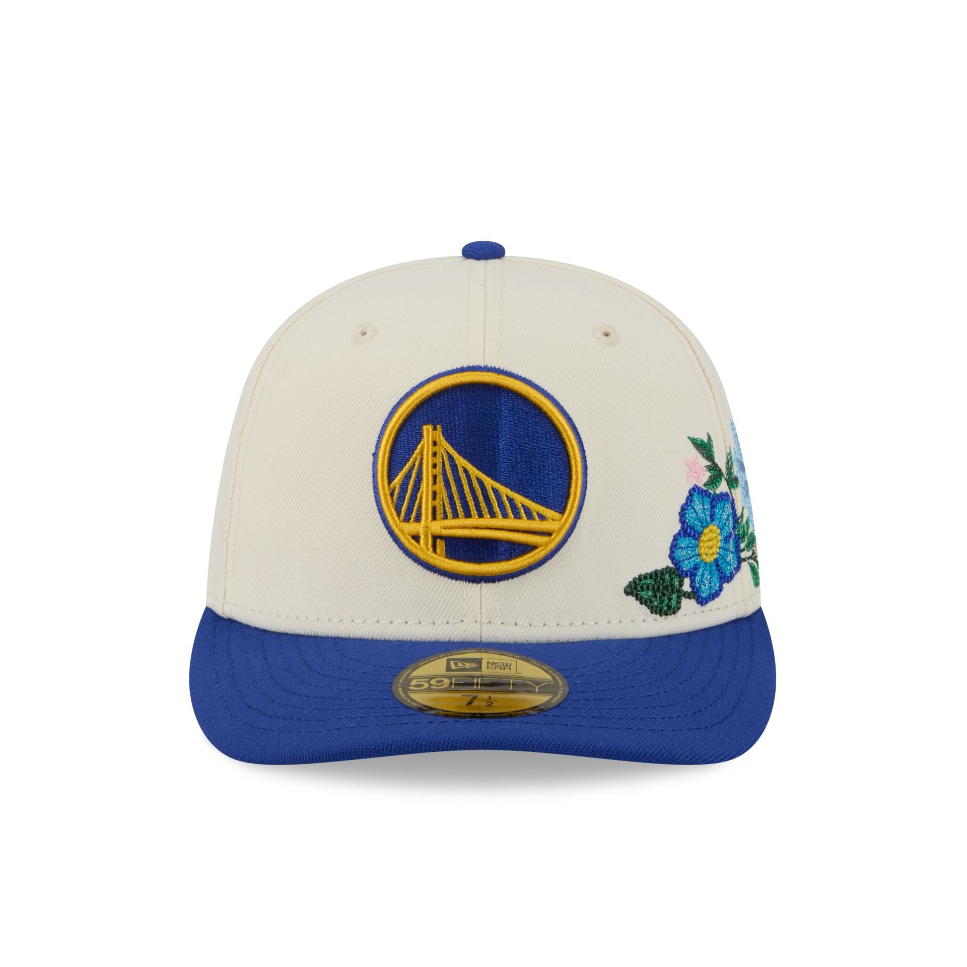 Alternative view of Golden State Warriors Tonal Florals White 59Fifty Fitted Hat