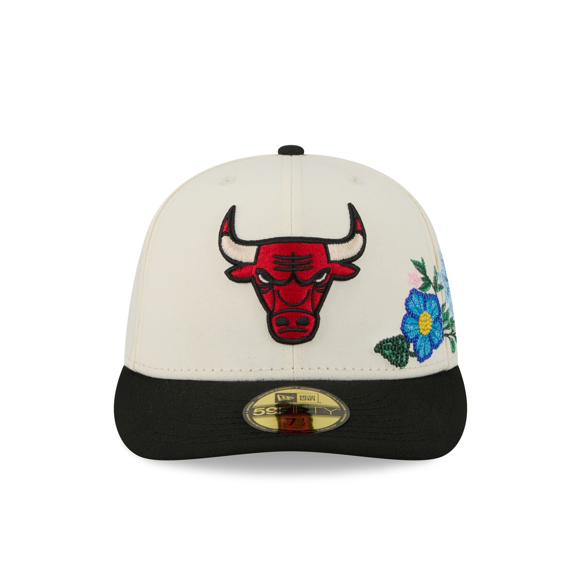 Alternative view of Chicago Bulls Tonal Florals White 59Fifty Fitted Hat