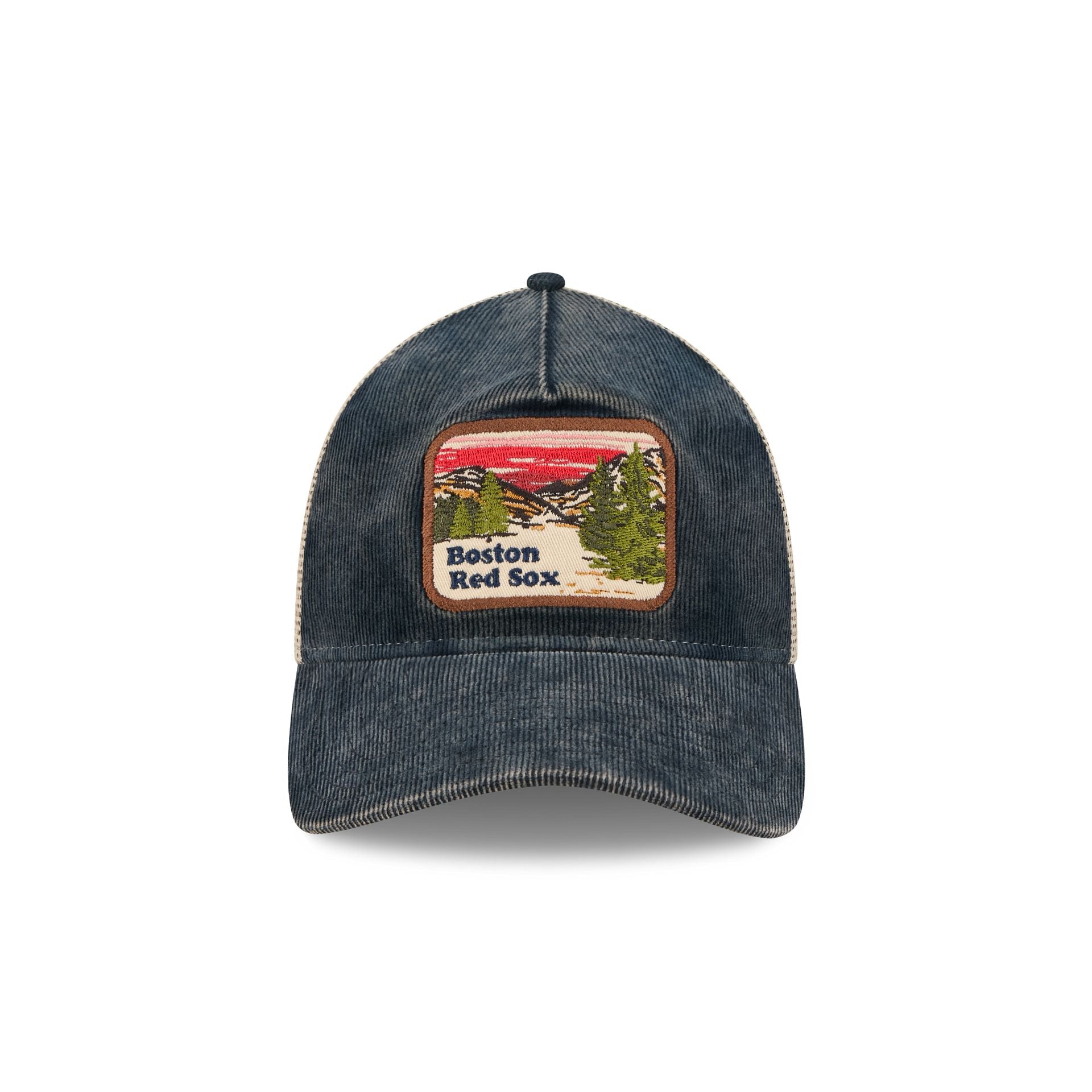 Alternative view of Boston Red Sox Vintage Landscape 9Twenty A-Frame Trucker Hat