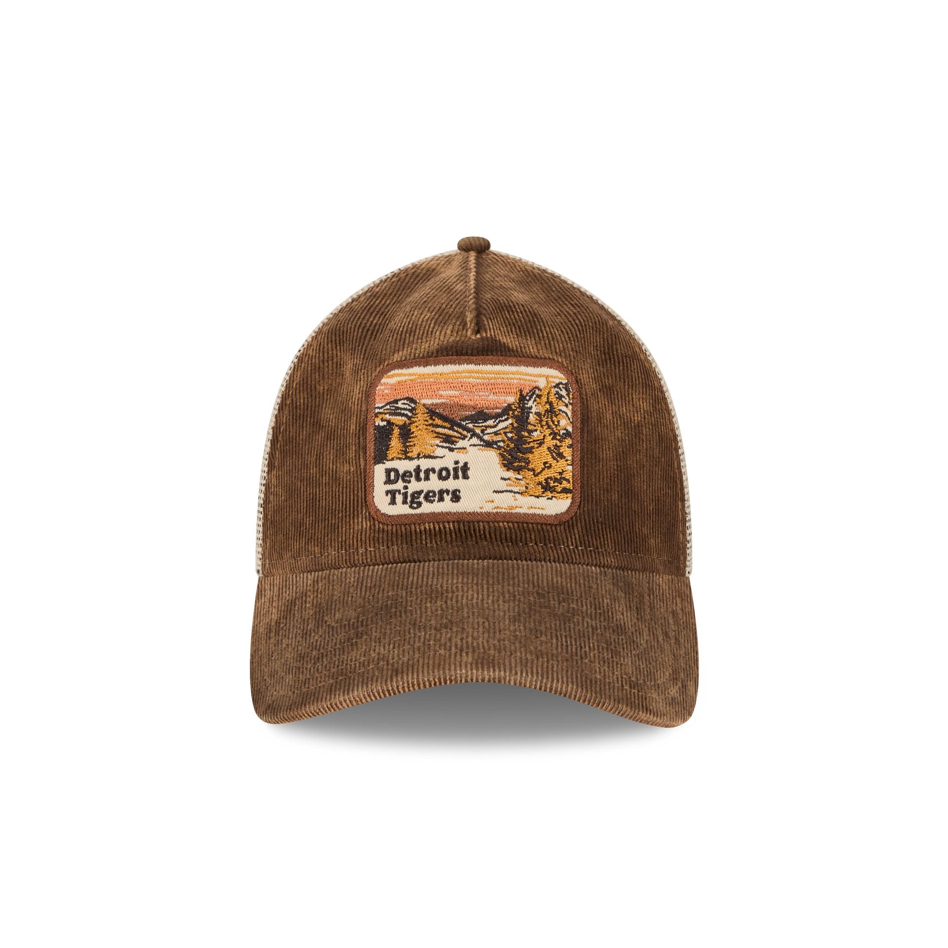 Alternative view of Detroit Tigers Vintage Landscape Brown 9Twenty A-Frame Trucker Hat