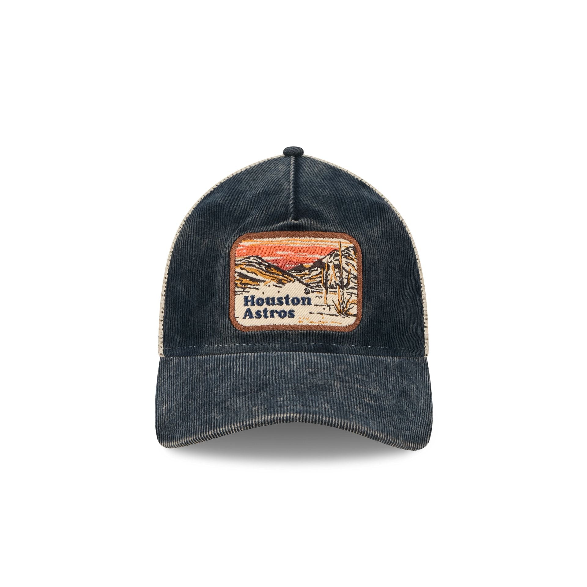Alternative view of Houston Astros Vintage Landscape 9Twenty A-Frame Trucker Hat
