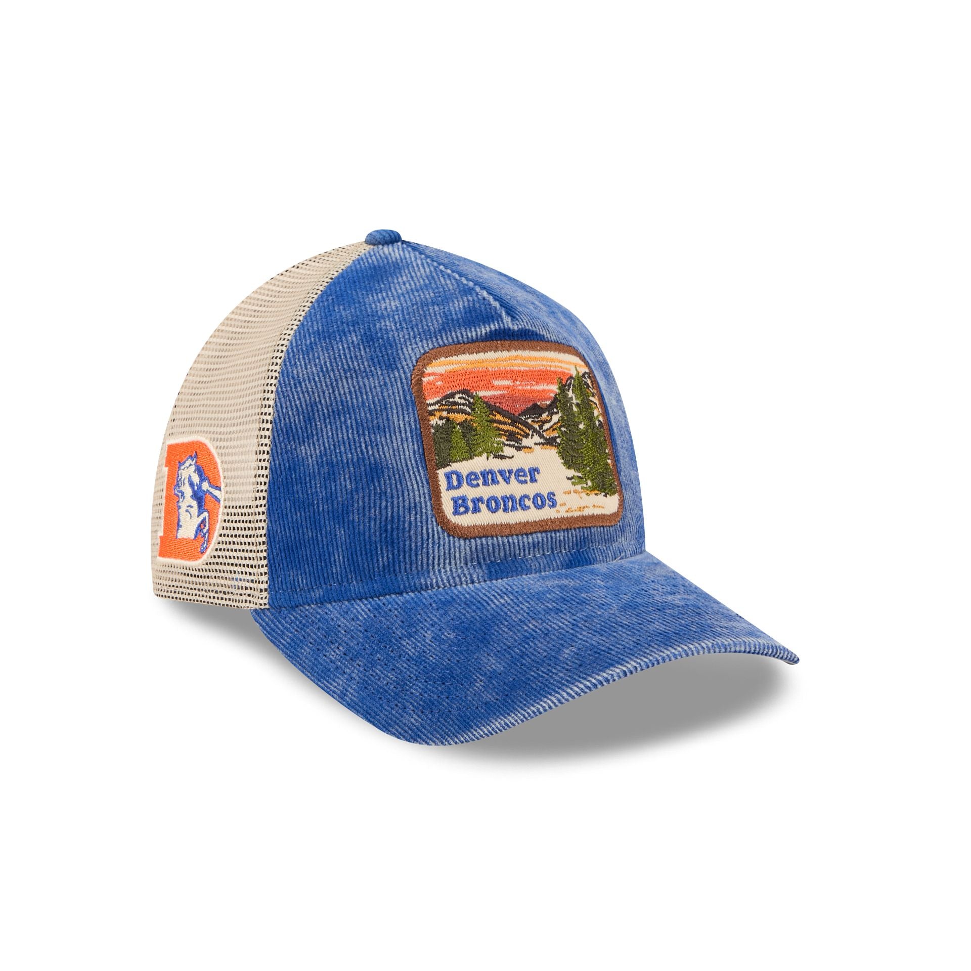 Denver Broncos Vintage Landscape 9Twenty A-Frame Trucker Hat
