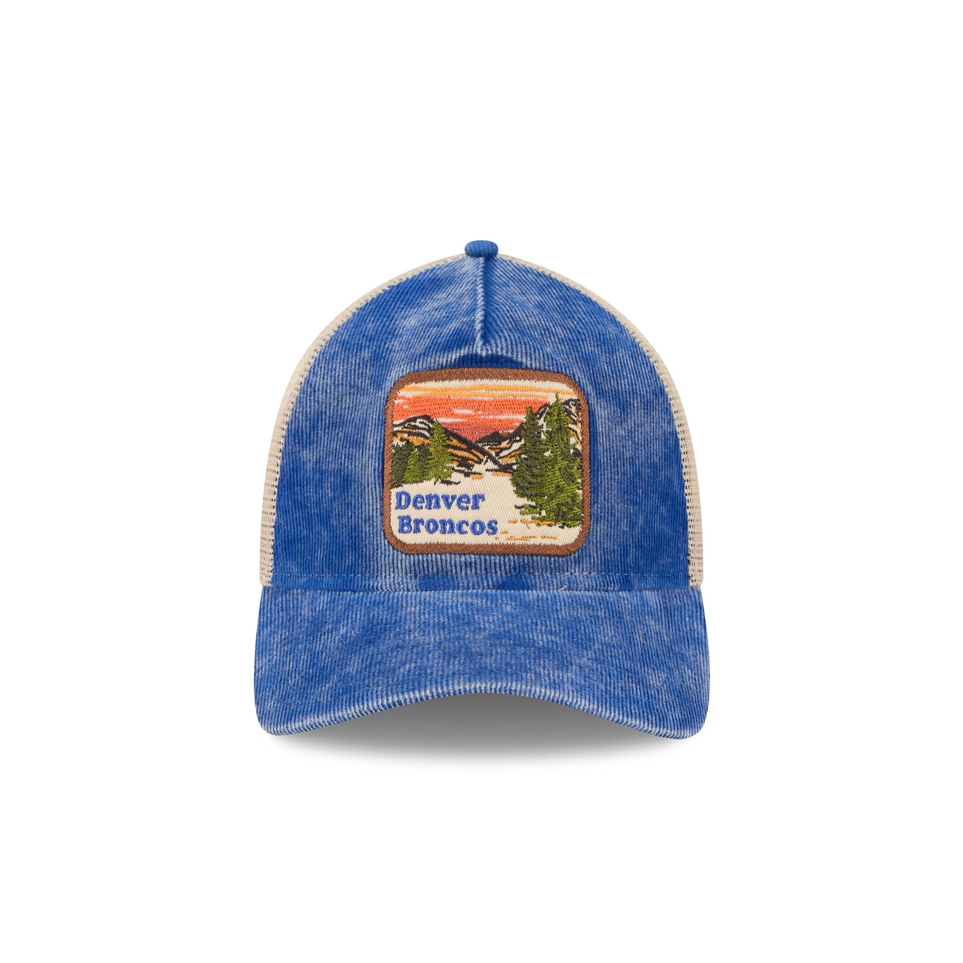 Alternative view of Denver Broncos Vintage Landscape 9Twenty A-Frame Trucker Hat
