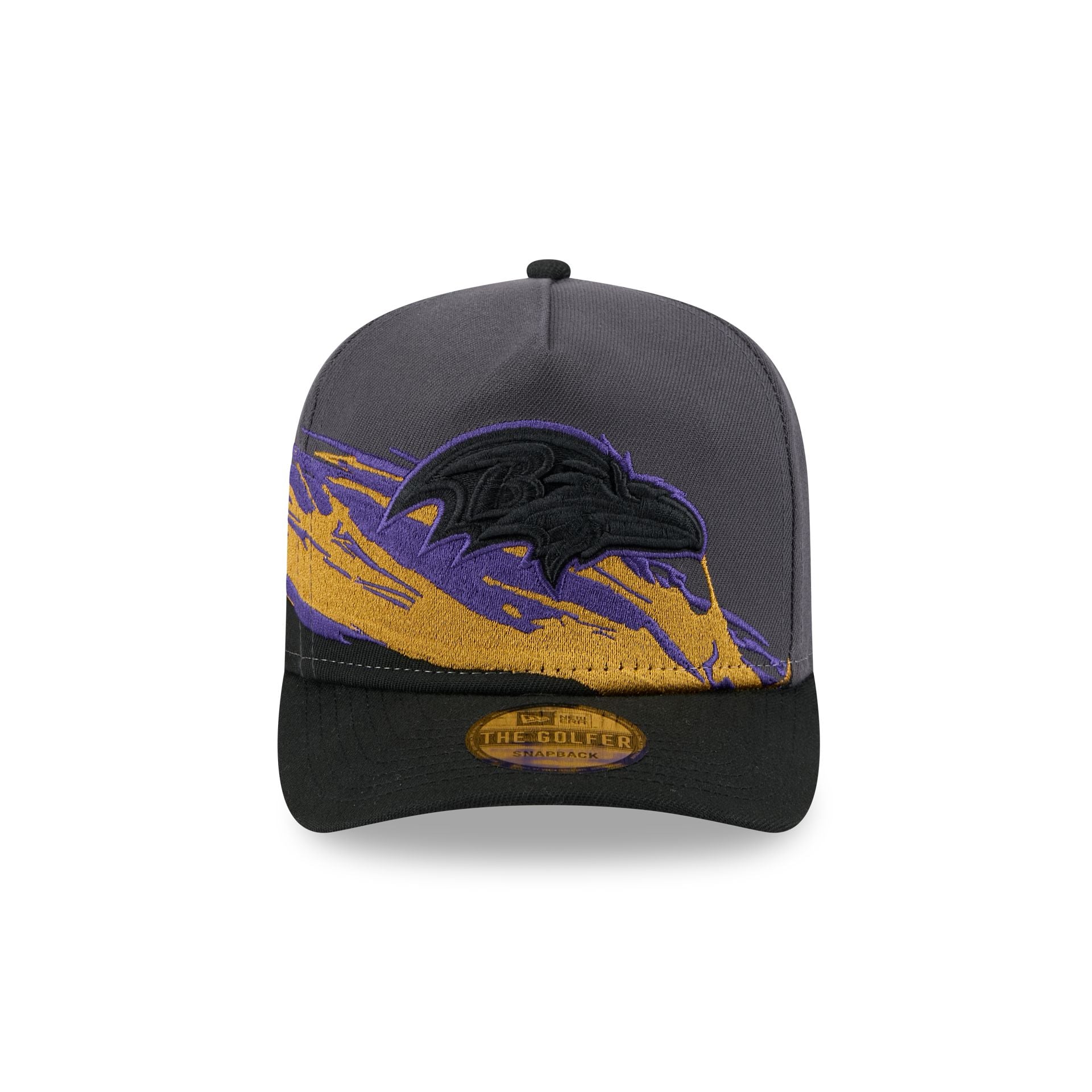 Alternative view of Baltimore Ravens Graphite Brushstroke Golfer Hat