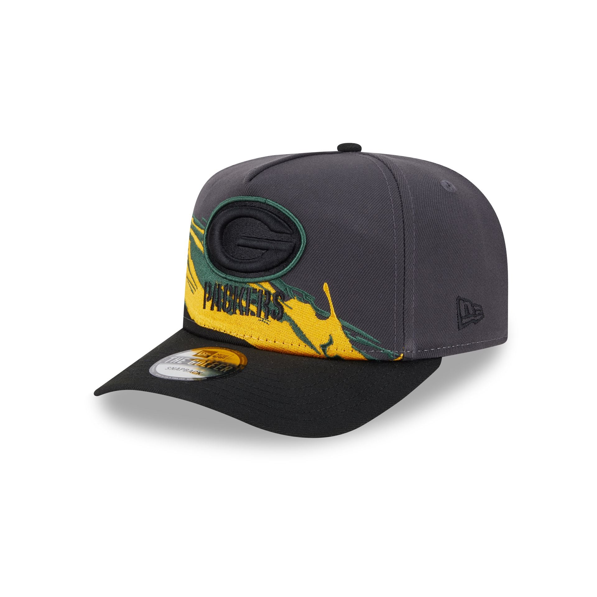 Alternative view of Green Bay Packers Graphite Brushstroke Golfer Hat