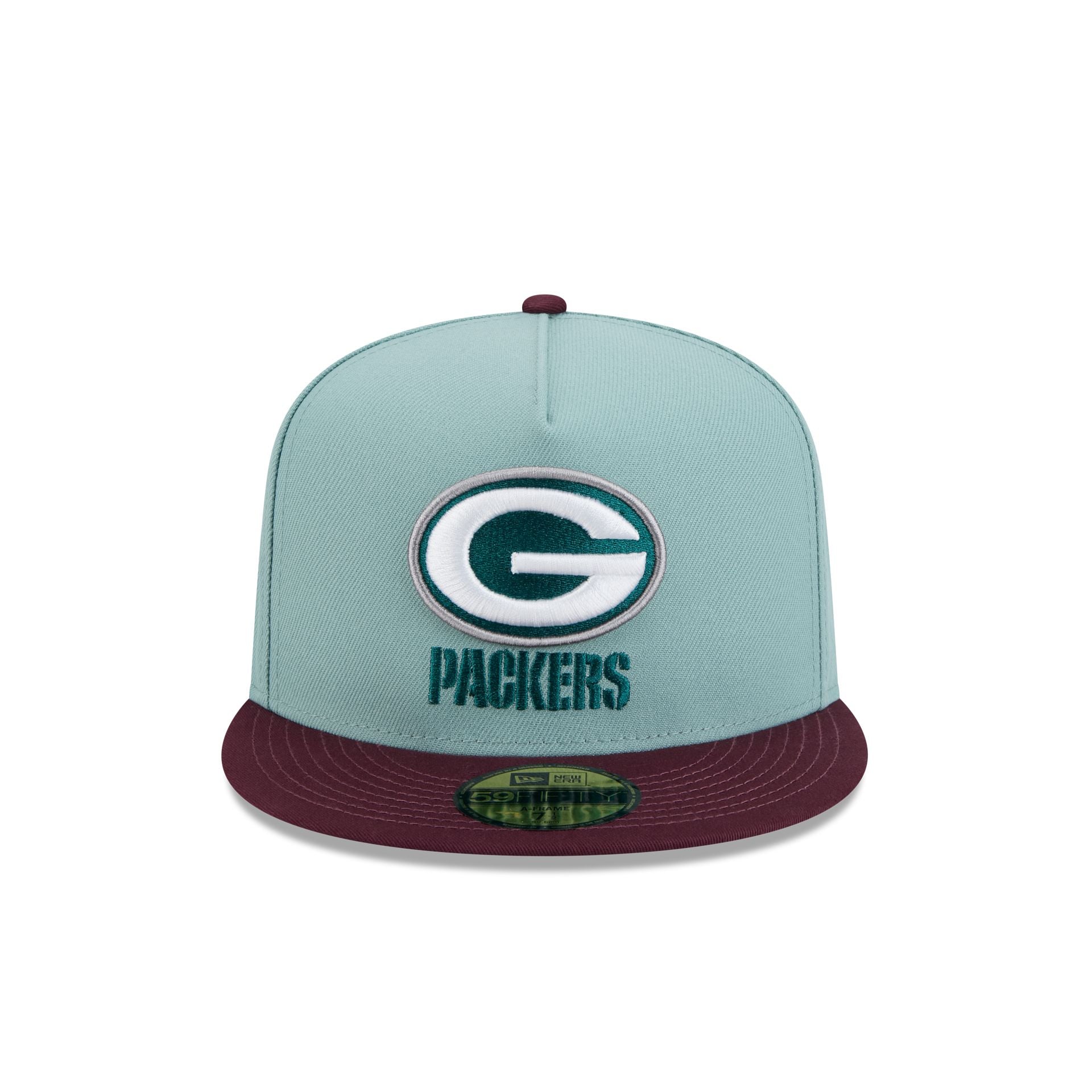 Alternative view of Green Bay Packers Beach Kiss Blue 59Fifty A-Frame Fitted Hat