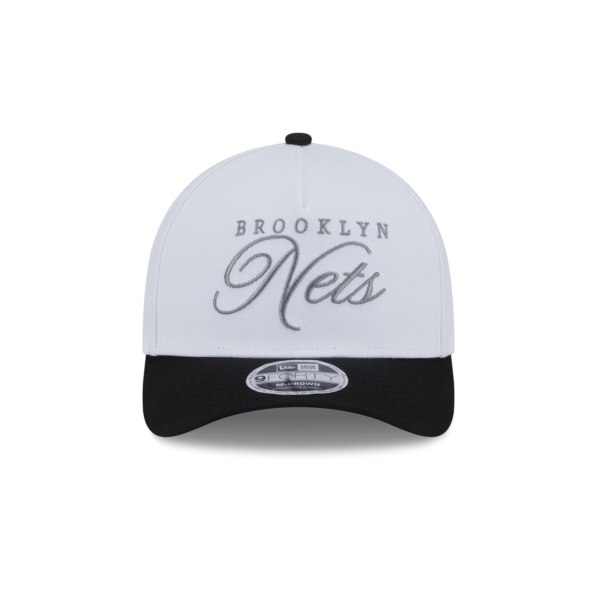 Alternative view of Brooklyn Nets 2025 Draft 9Forty M-Crown A-Frame Snapback Hat