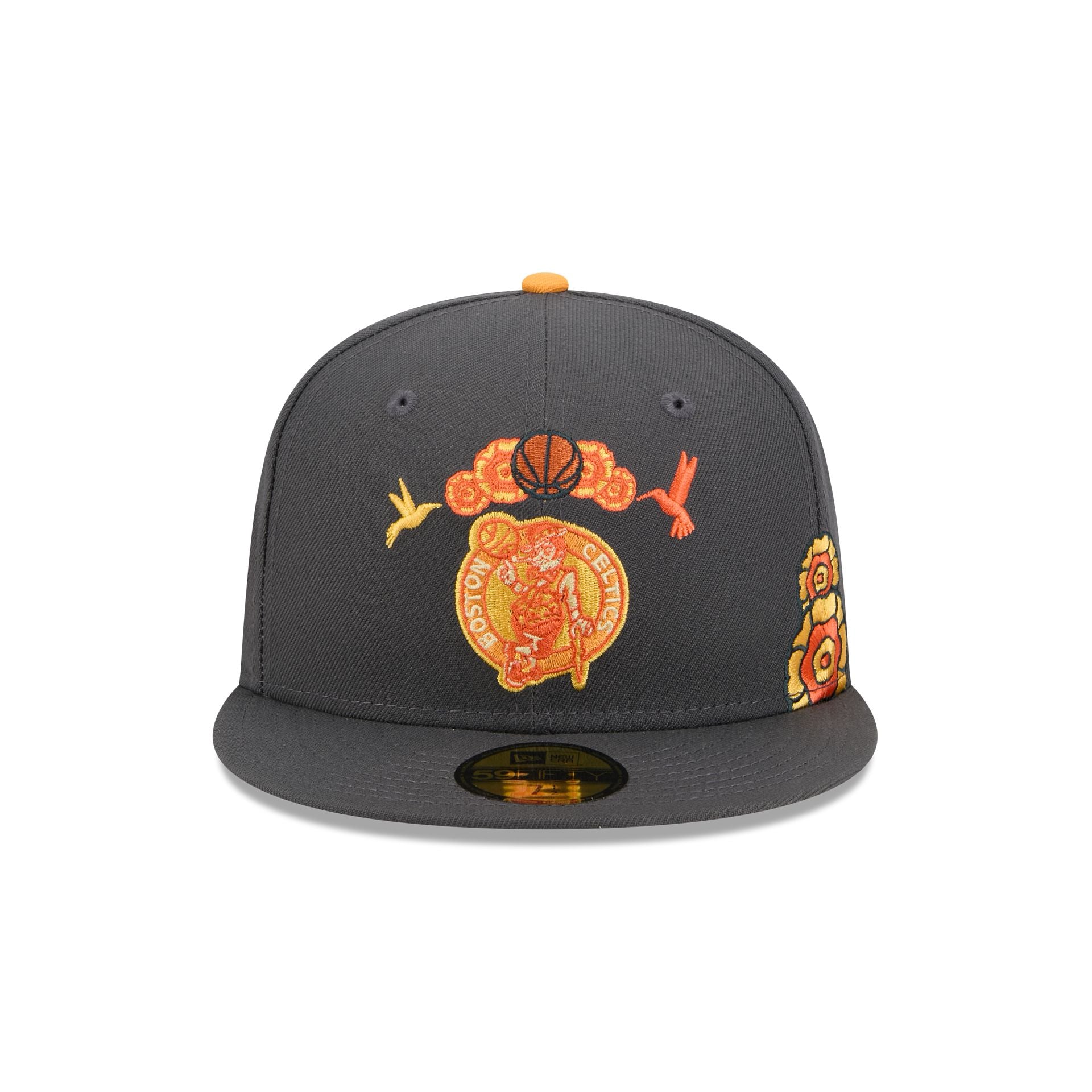 Alternative view of Boston Celtics Day Of The Dead Graphite 59Fifty Fitted Hat