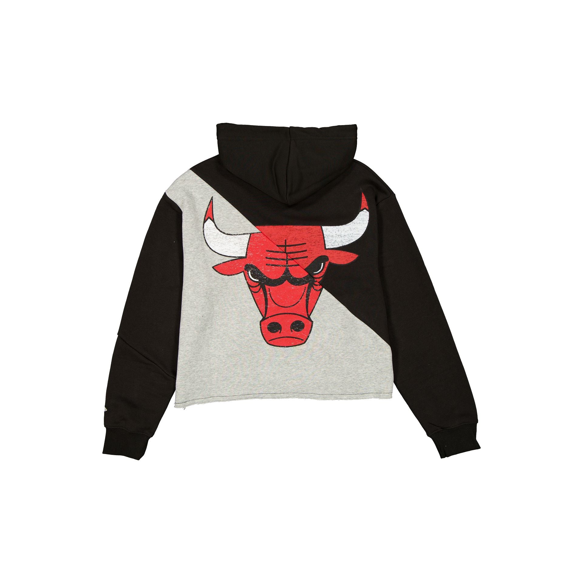 Alternative view of Chicago Bulls Team Split Women's Cropped Hoodie