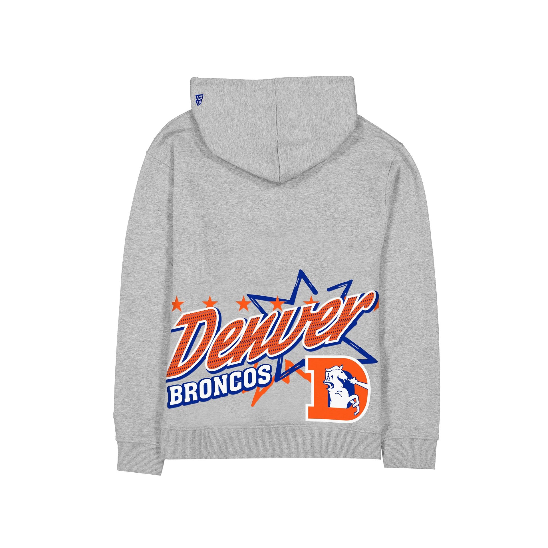 Alternative view of Denver Broncos Sport Classics Heather Gray Hoodie