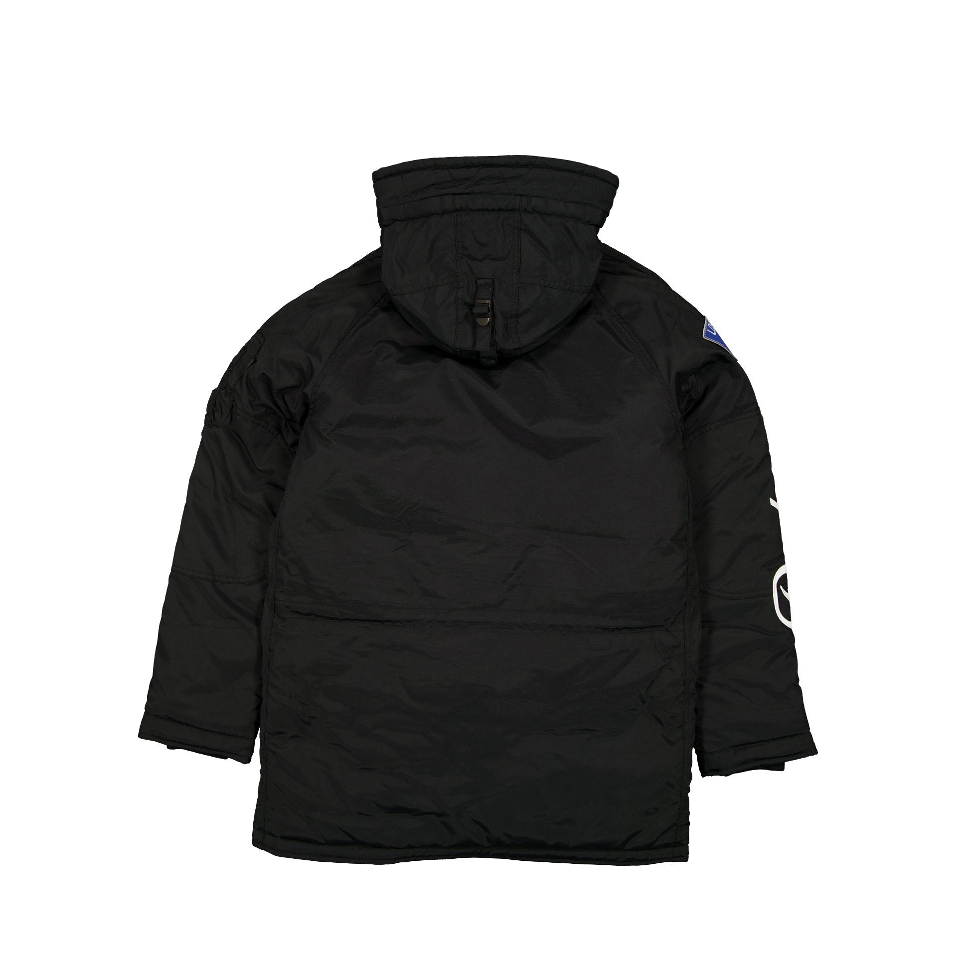 Alternative view of Alpha Industries X Los Angeles Dodgers Black N-3B Parka Jacket