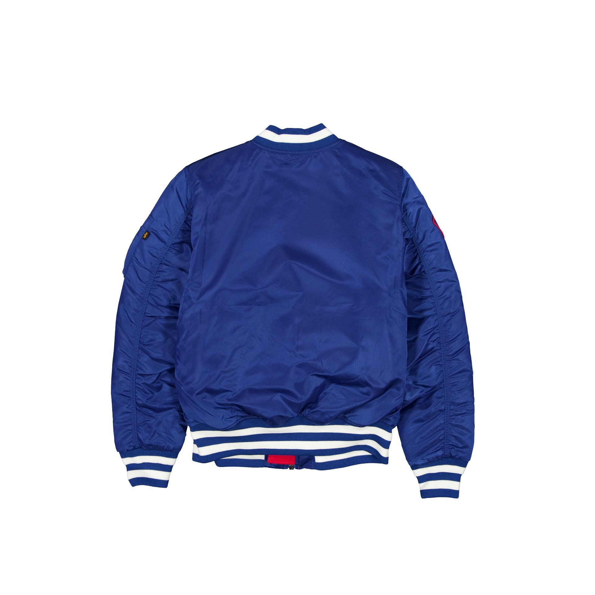 Alternative view of Alpha Industries X Chicago Cubs Blue Ma-1 Bomber Jacket