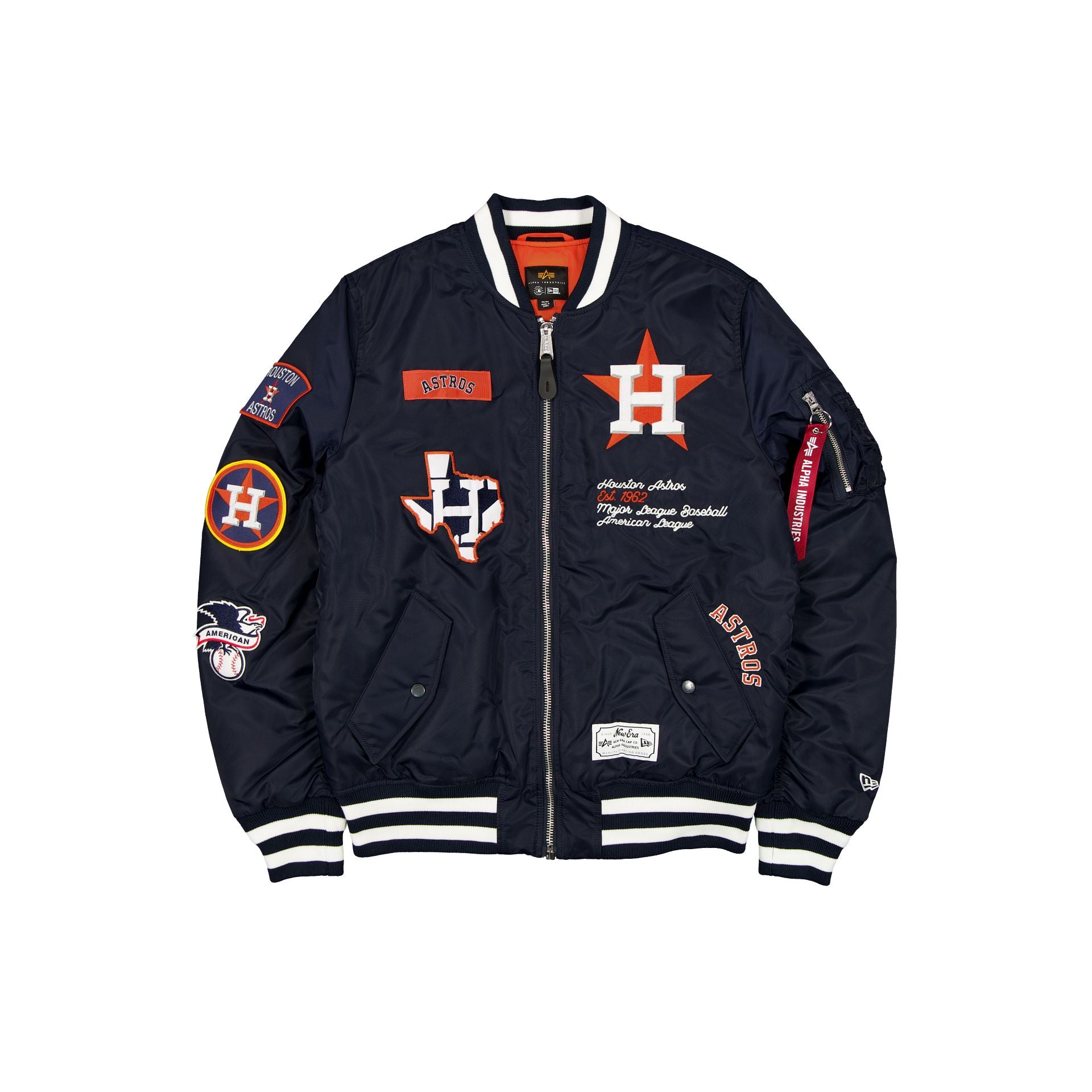 Alpha Industries X Houston Astros Navy Ma-1 Bomber Jacket