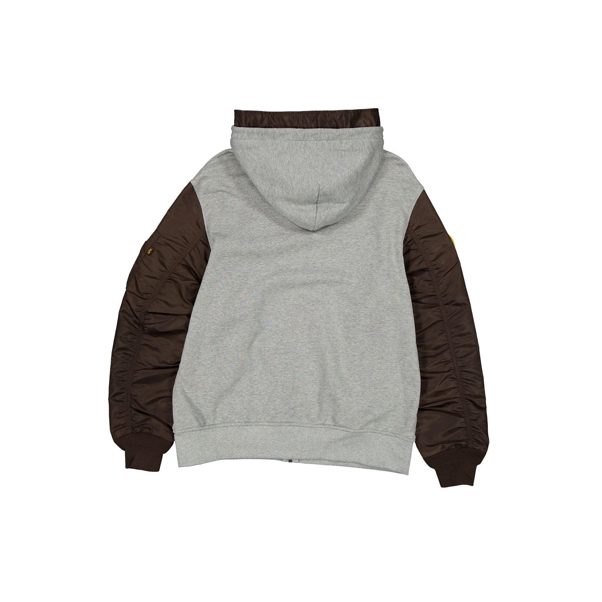 Alternative view of Alpha Industries X San Diego Padres Gray Ma-1 Full Zip Fleece Jacket